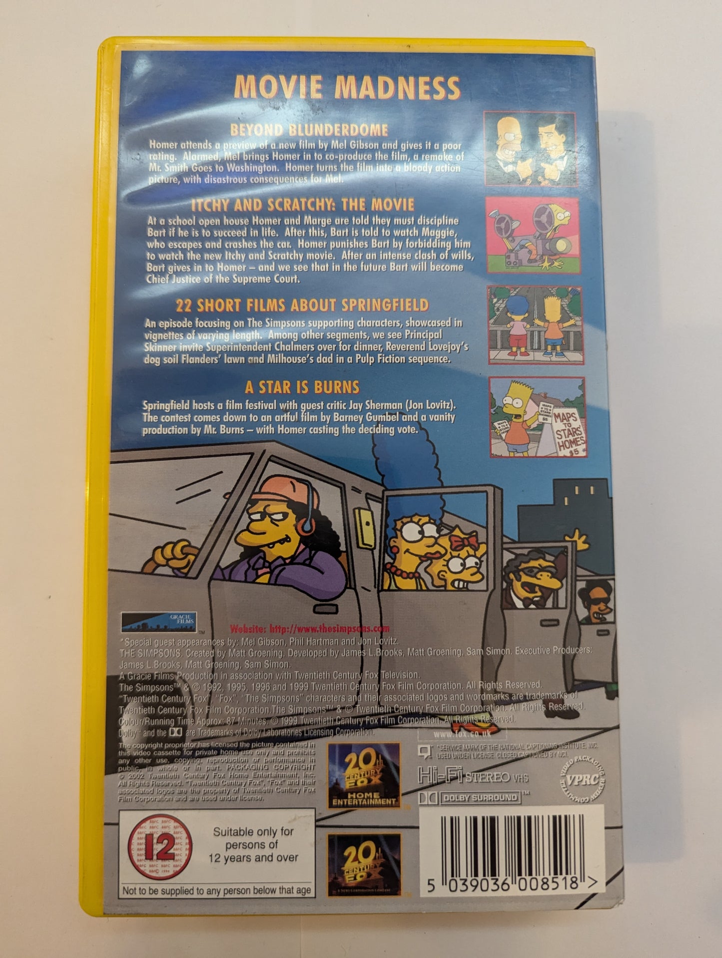 The Simpsons Film Festival (2002) VHS Video