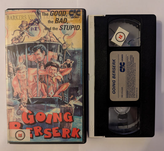 Going Berserk (1983) VHS Video Pre Cert