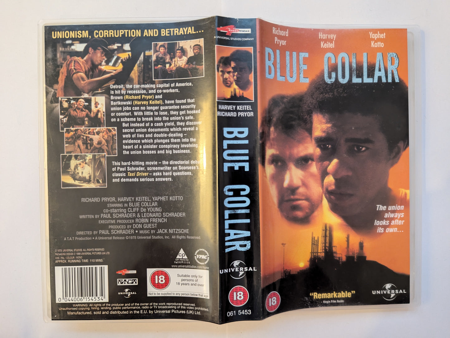 Blue Collar (1978) VHS Video