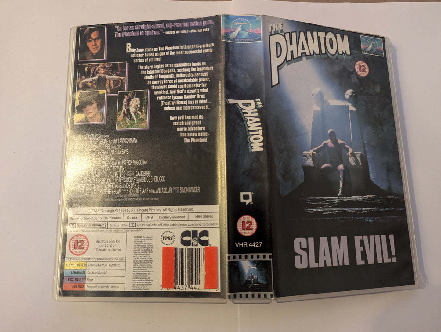 The Phantom (1996) VHS Video