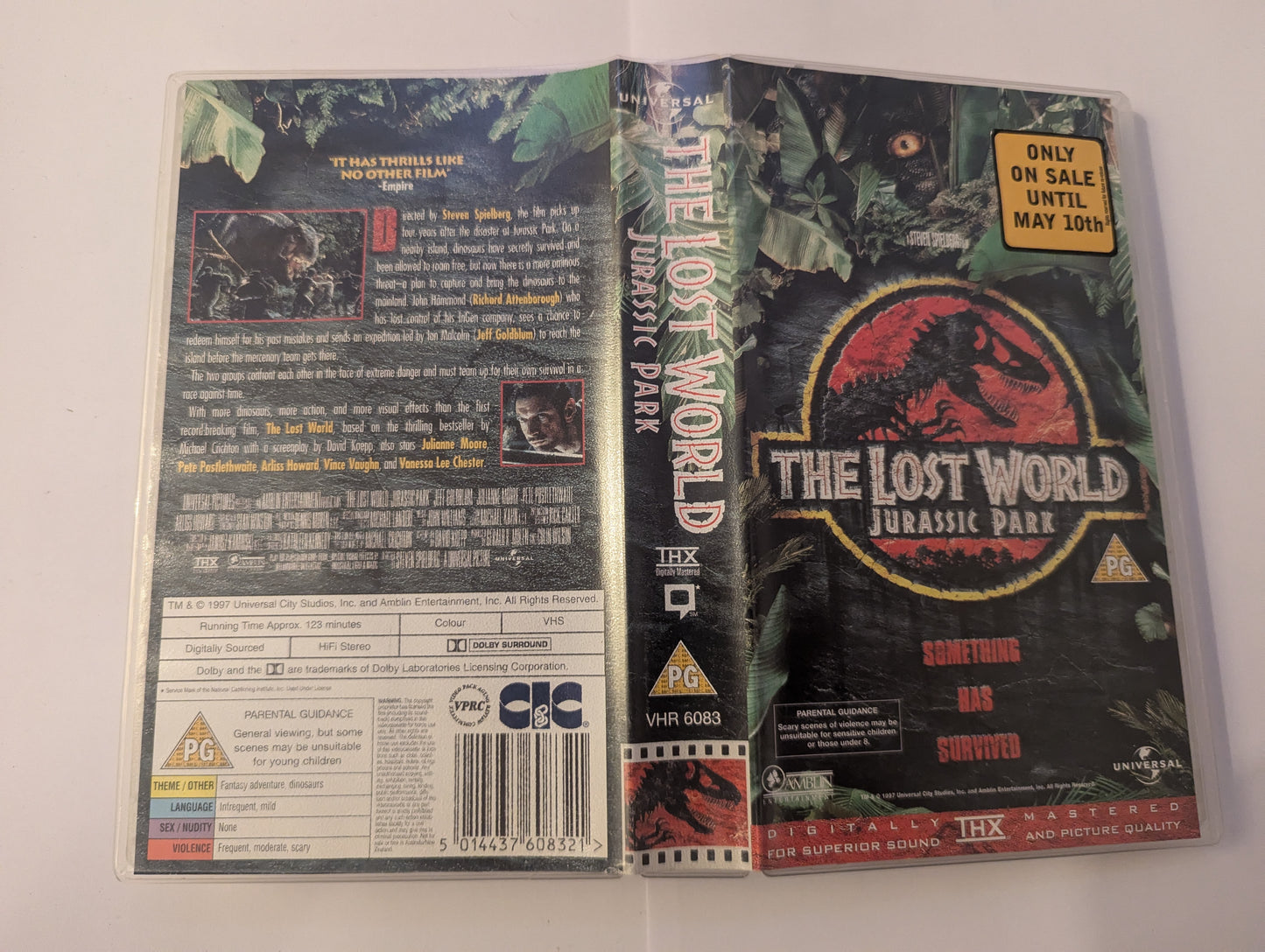 Jurassic Park The Lost World (1997) VHS Video