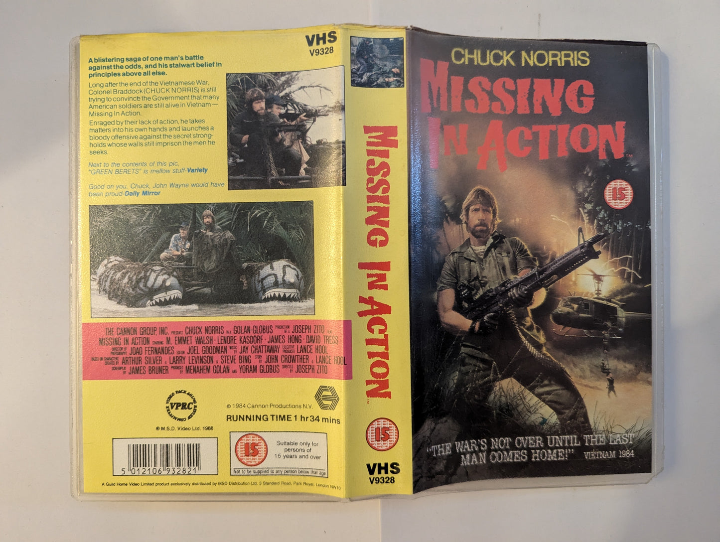 Missing In Action (1984) VHS Video