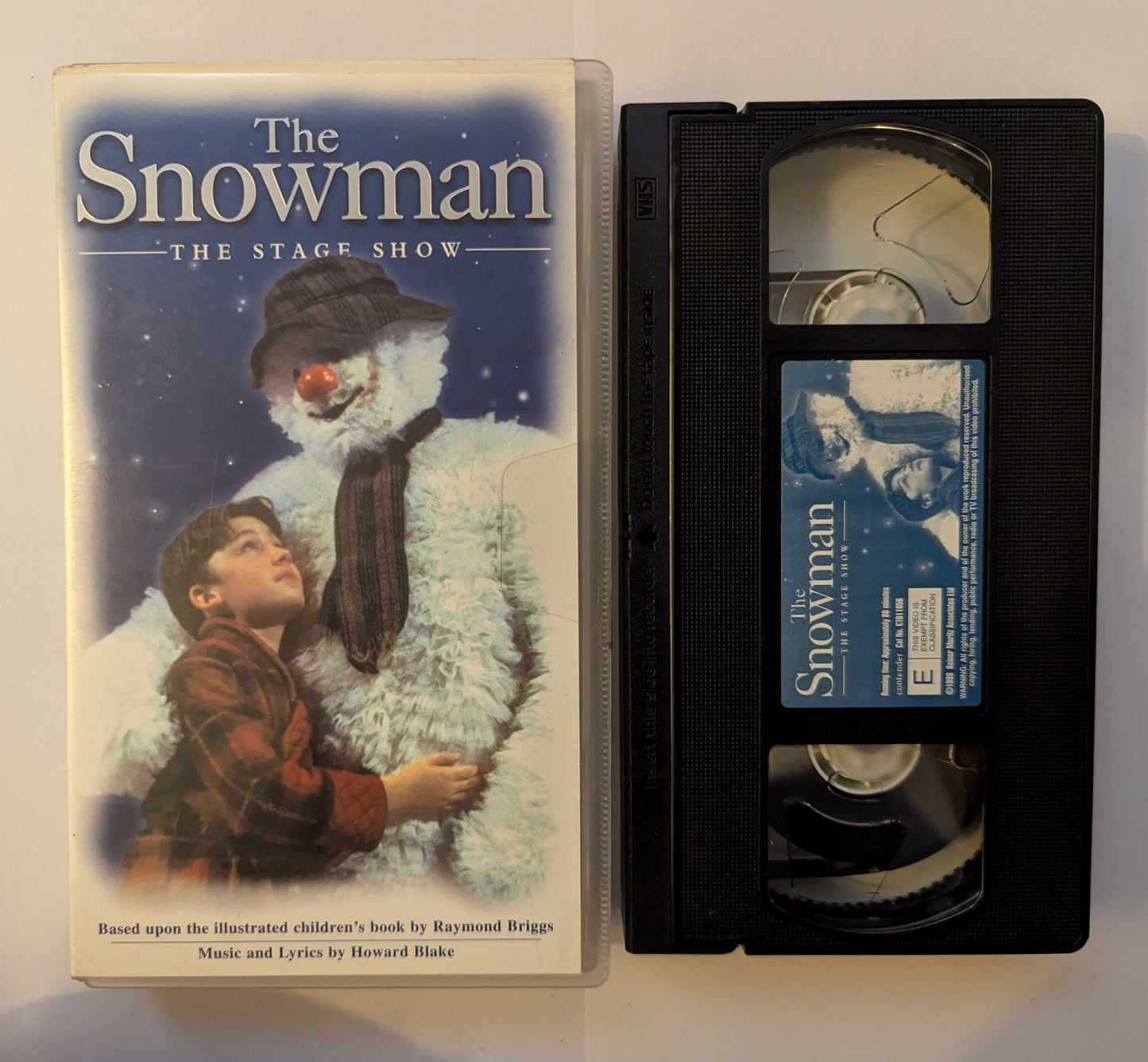 The Snowman Stage Show VHS Video