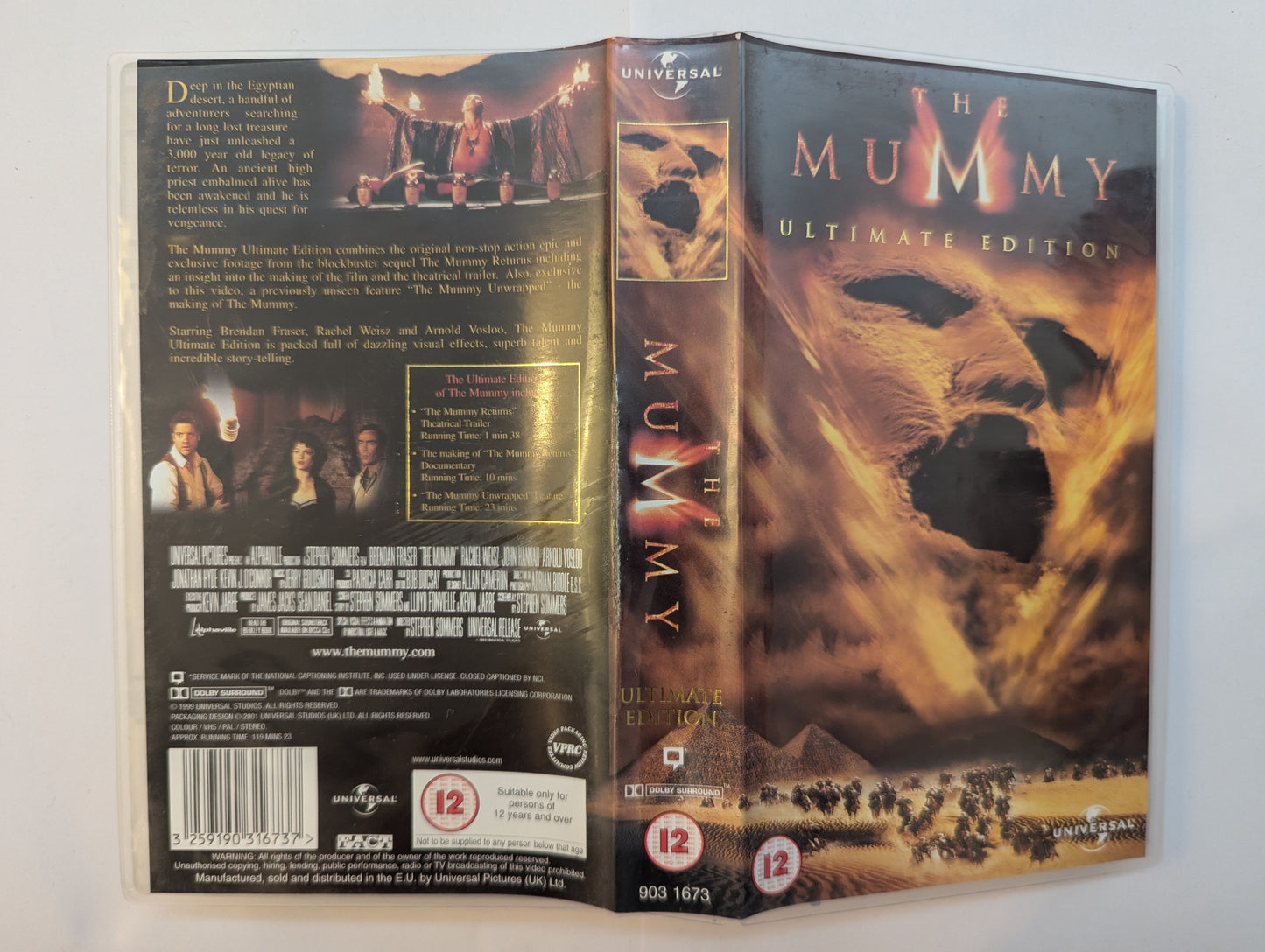 The Mummy Ultimate Edition (1999) VHS Video