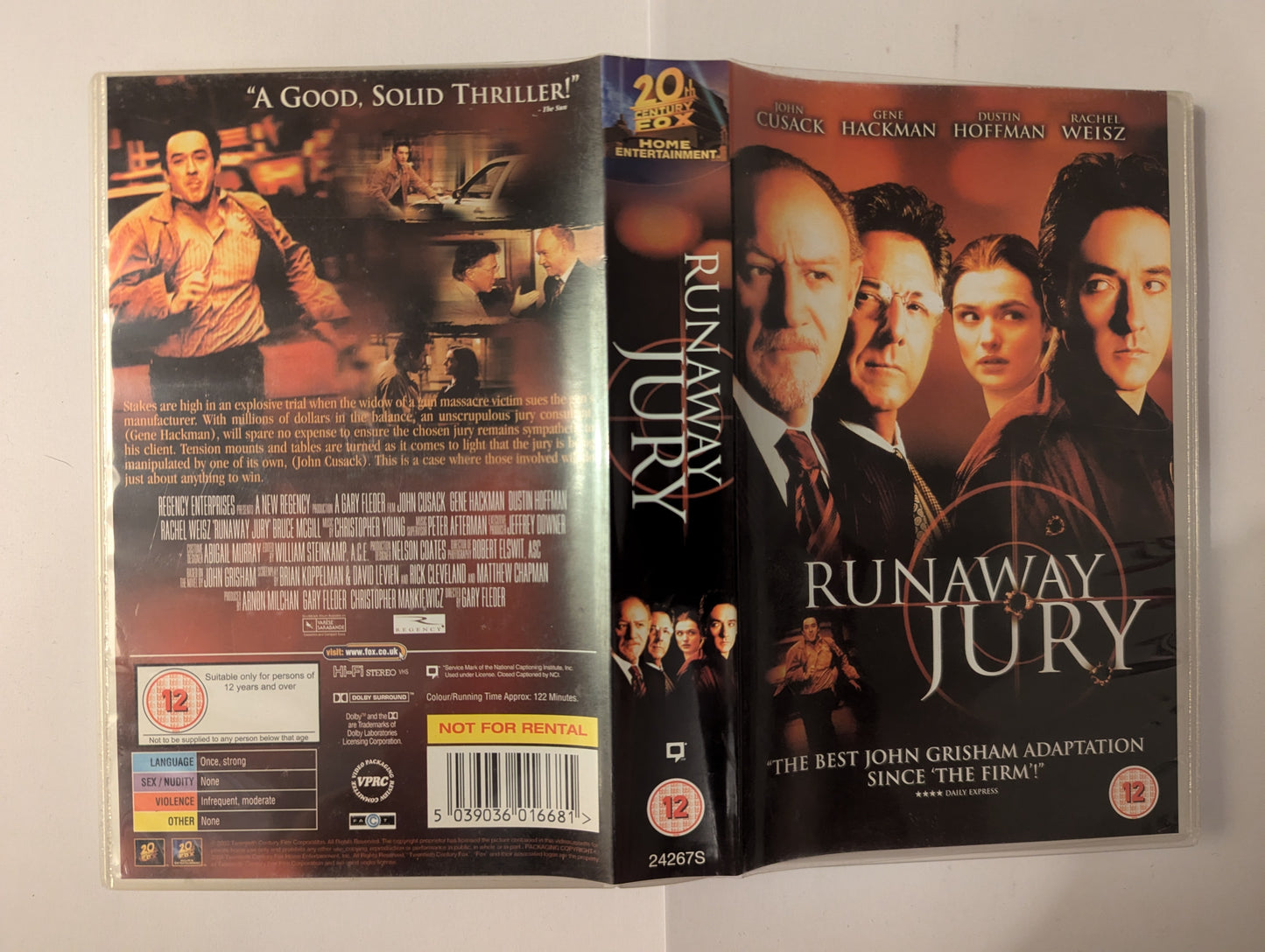 Runaway Jury (2003) VHS Video