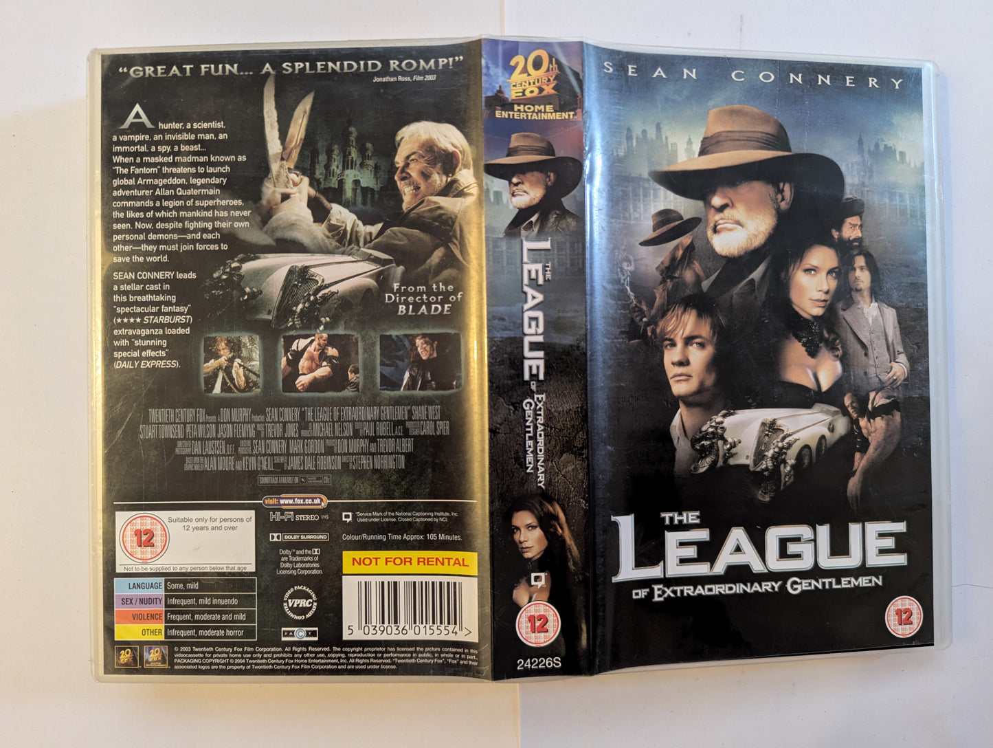 The League Of Extraordinary Gentlemen (2003) VHS Video