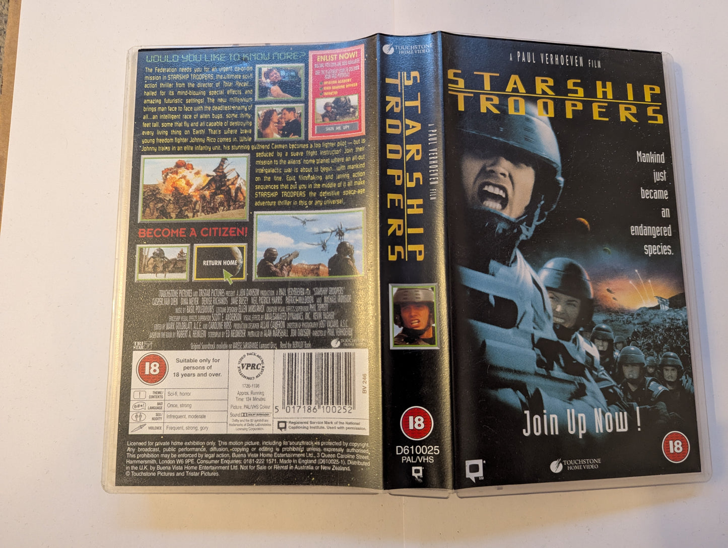 Starship Troopers (1997) VHS Video