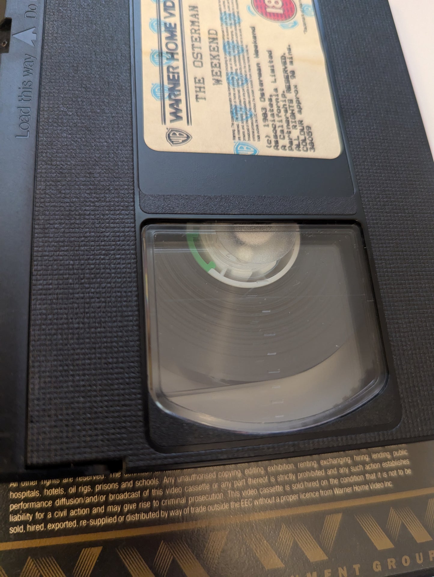 The Osterman Weekend (1983) VHS Video