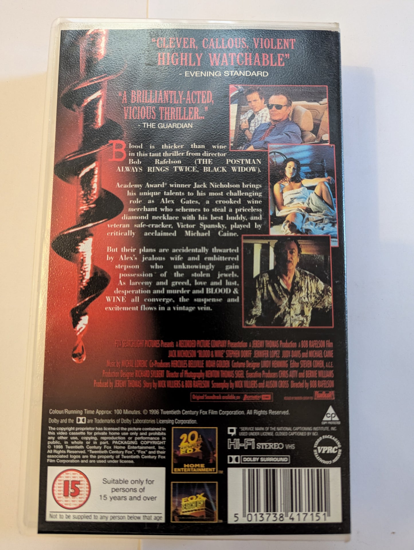 Blood & Wine (1996) VHS Video *Sealed*