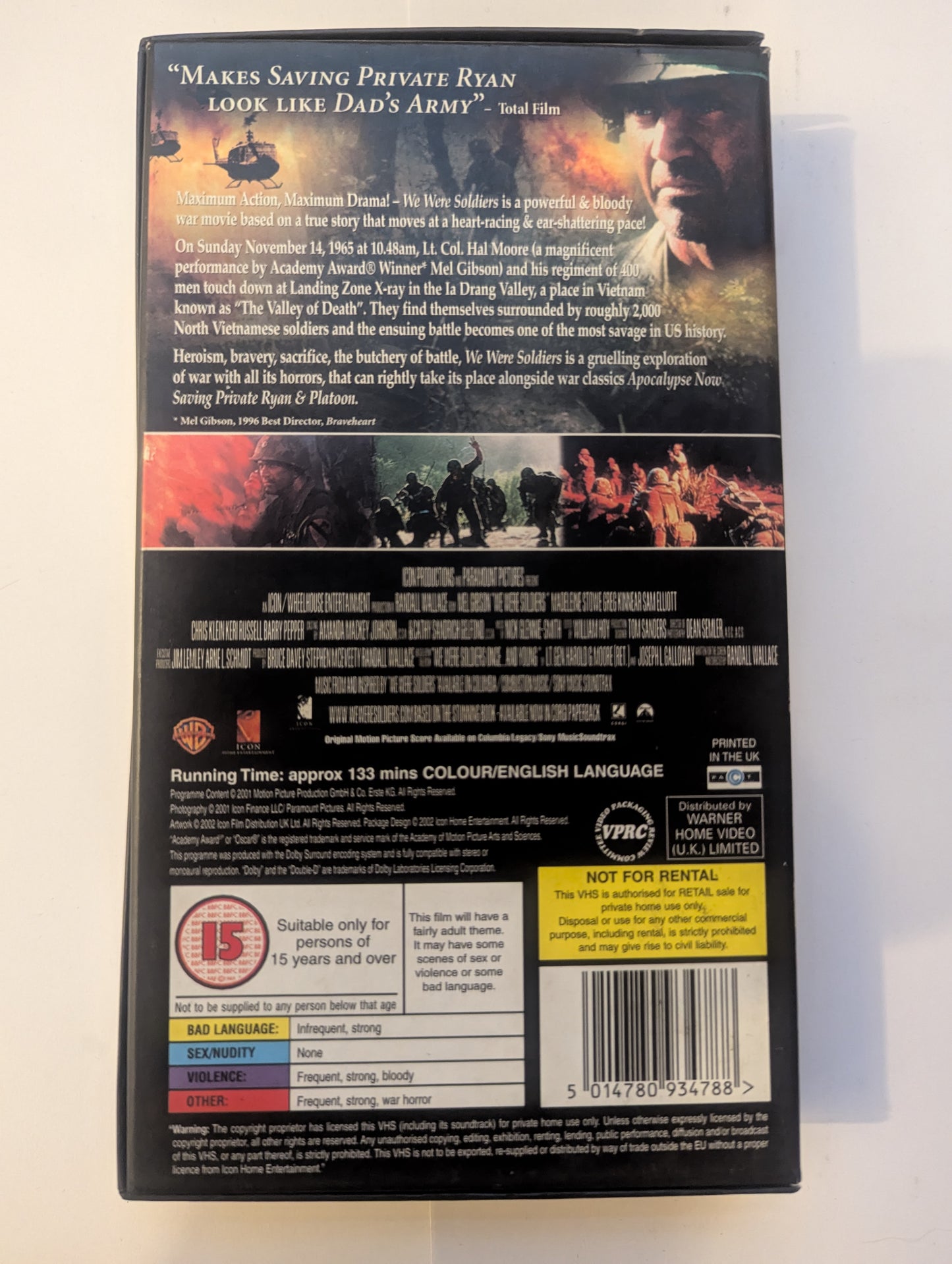 We Were Soldiers (2002) VHS Video