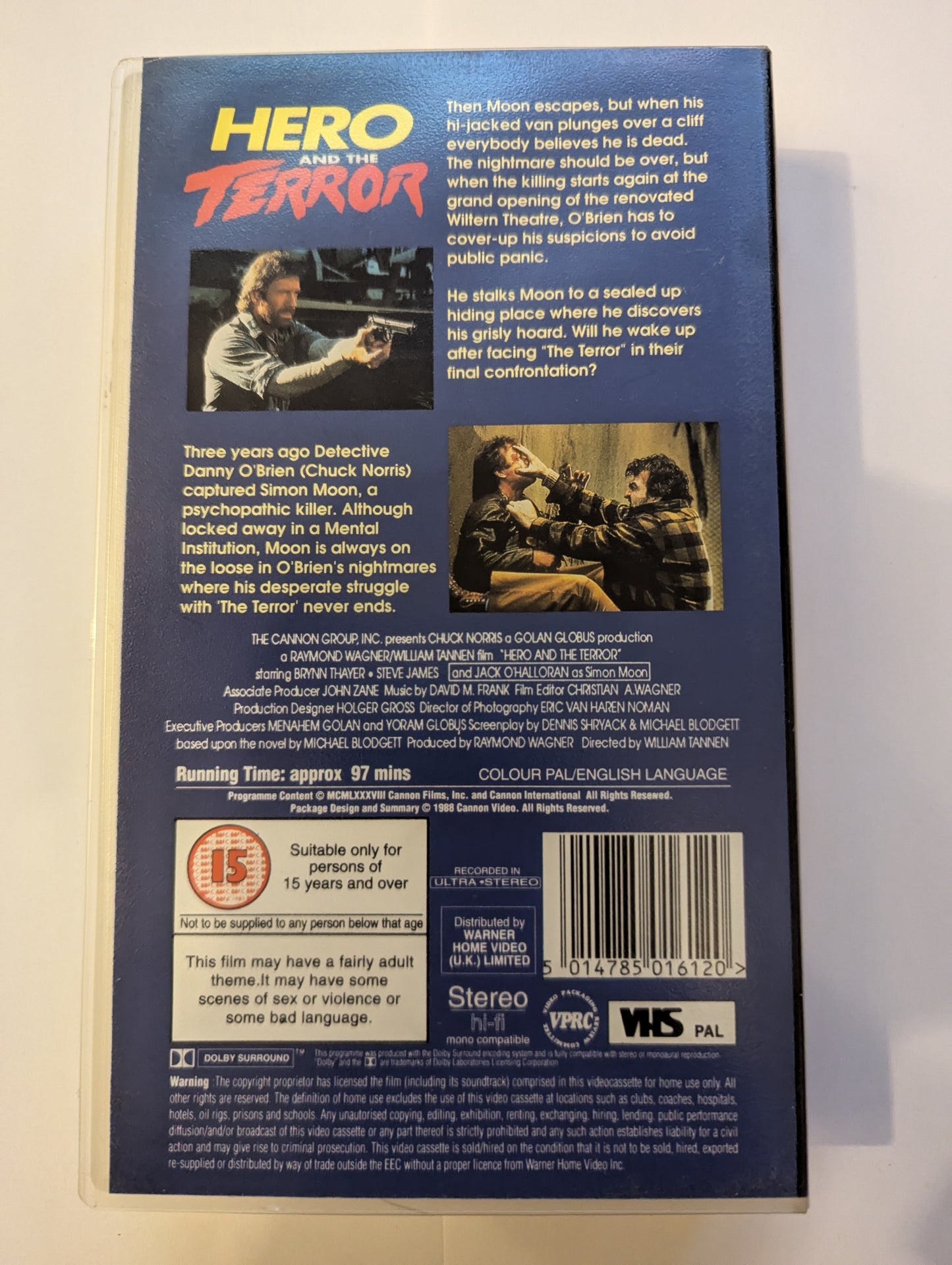 Hero and the Terror (1988) VHS Video