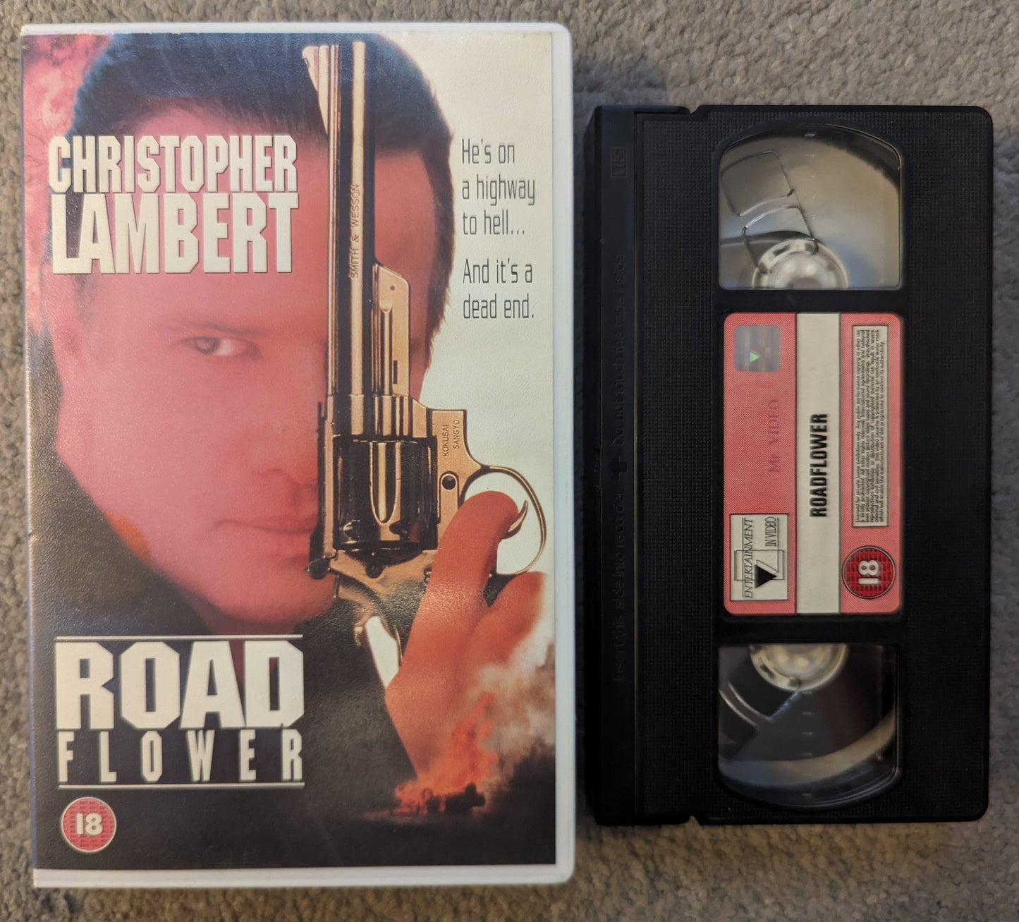 Road Flower (1994) VHS Video Ex Rental - Flippin Retro Video Shop