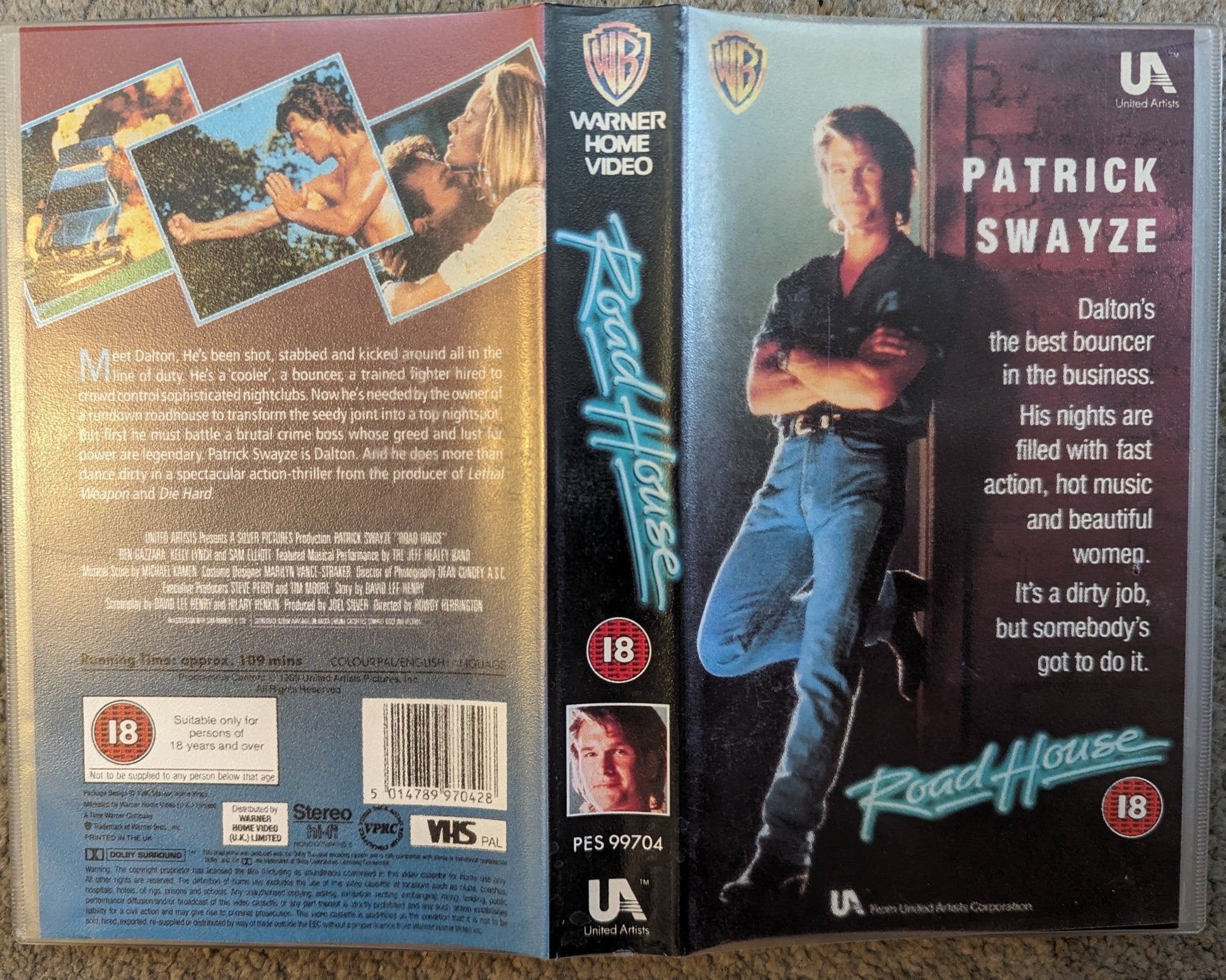 Road House (1989) VHS Video - Flippin Retro Video Shop