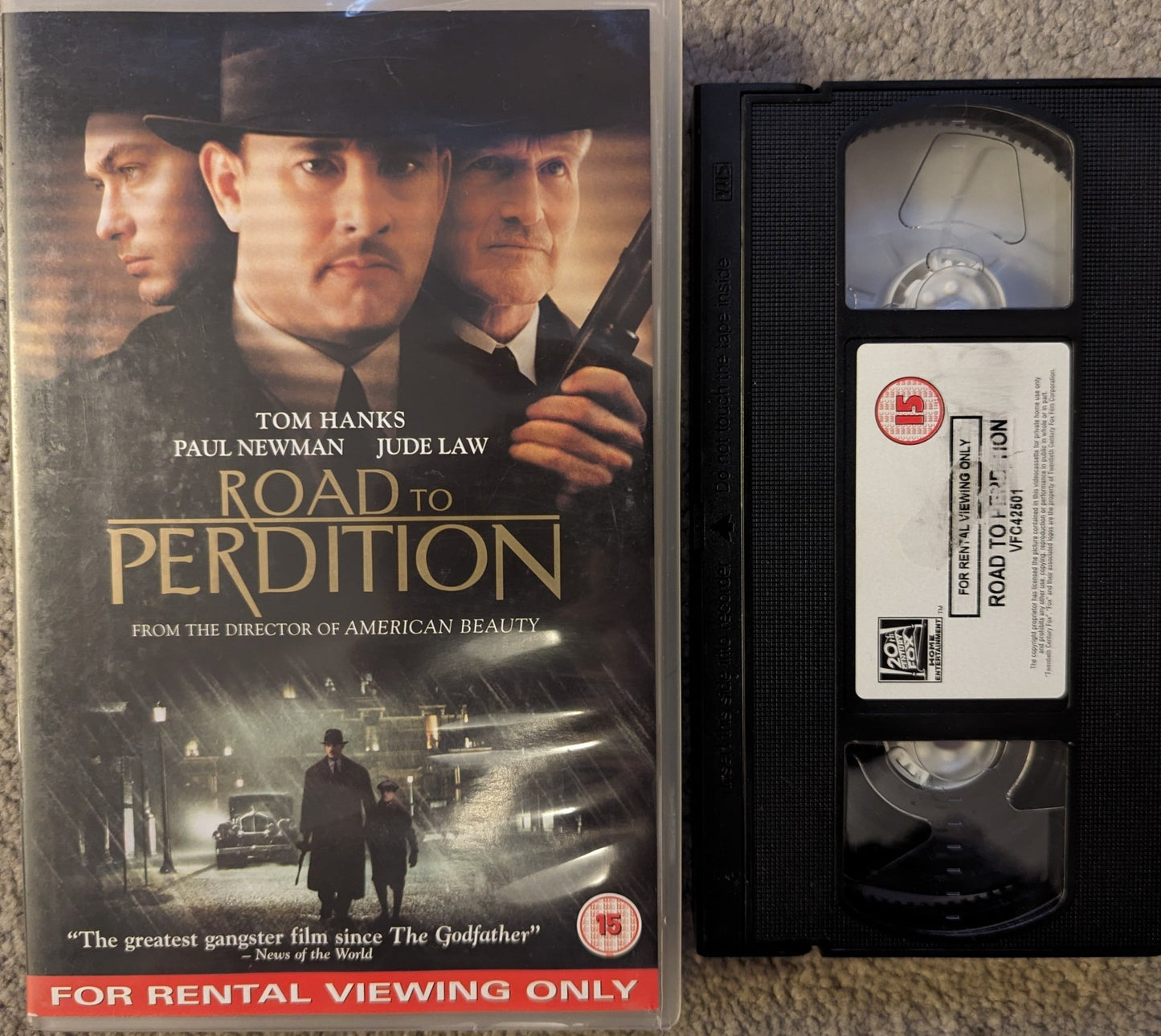 Road To Perdition (2002) VHS Video Ex Rental - Flippin Retro Video Shop