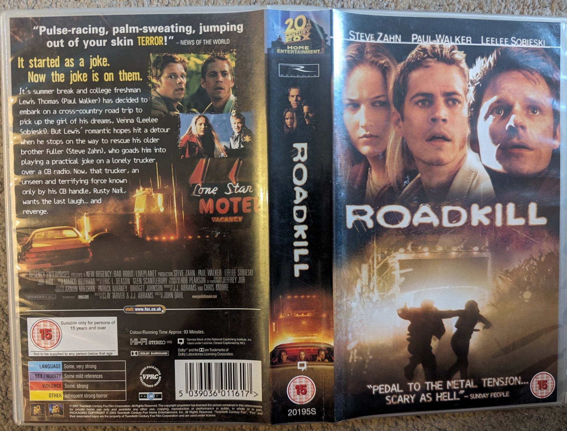 Roadkill aka Joyride (2001) VHS Video *Sealed* - Flippin Retro Video Shop