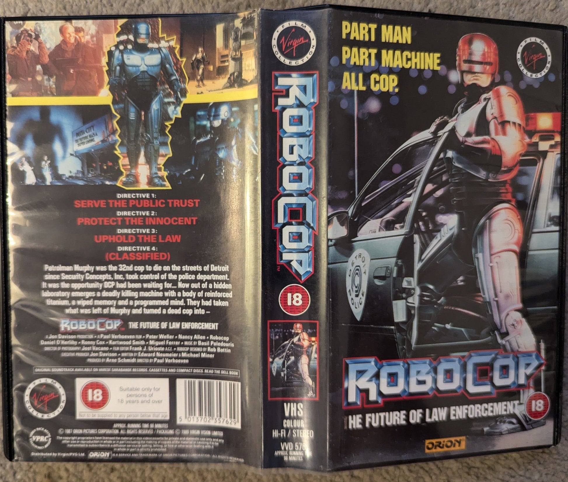 RoboCop (1987) VHS Video - Flippin Retro Video Shop