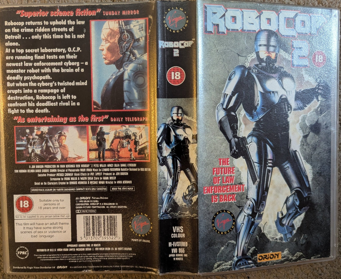 RoboCop 2 (1990) VHS Video - Flippin Retro Video Shop