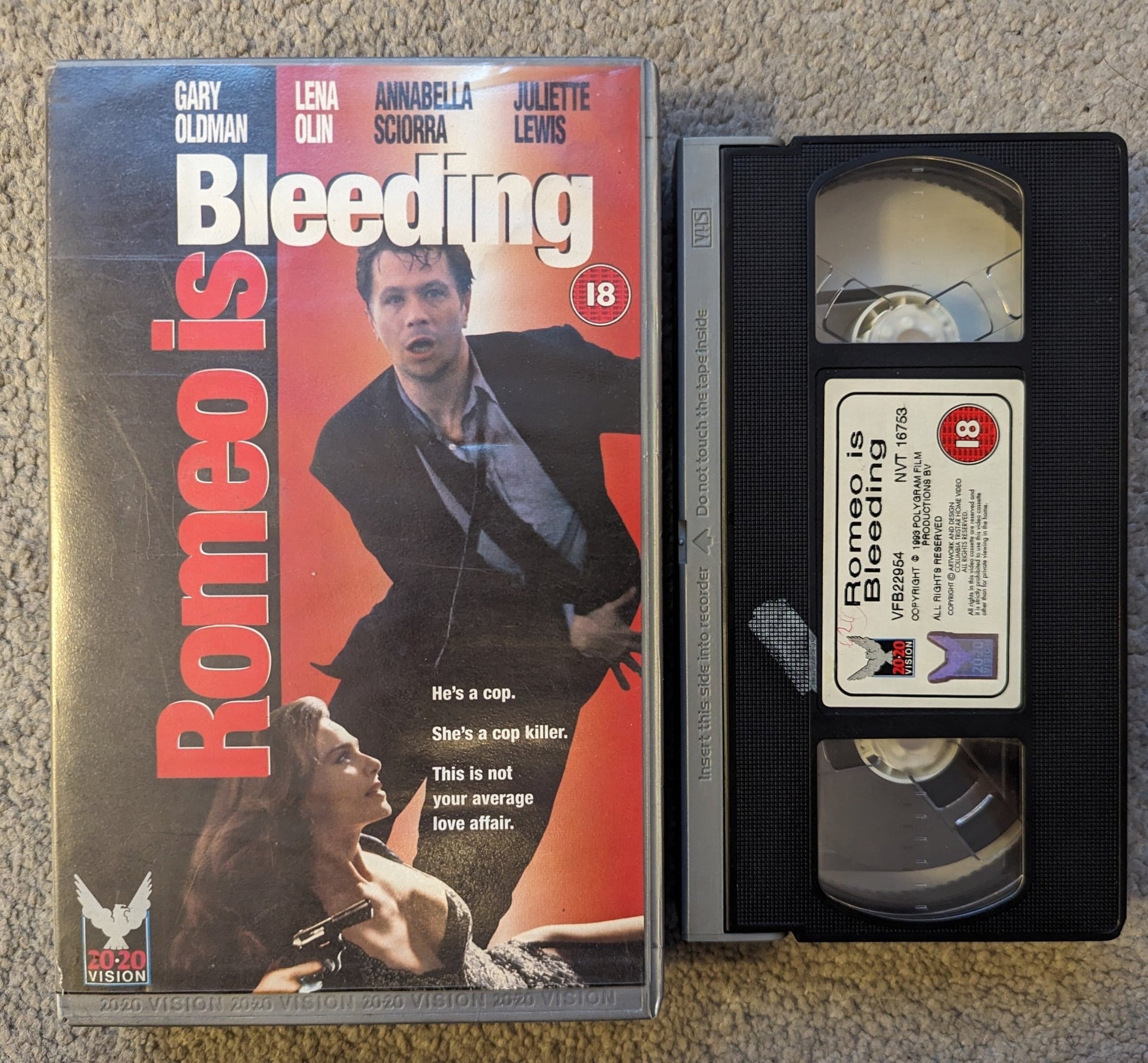 Romeo Is Bleeding (1993) VHS Video Ex Rental - Flippin Retro Video Shop