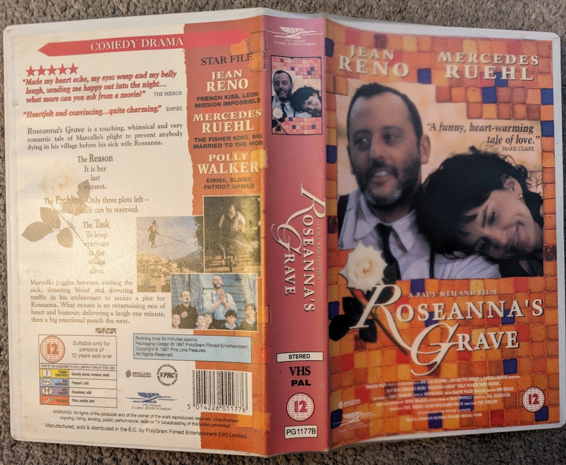 Roseanna's Grave (1997) VHS Video Ex Rental - Flippin Retro Video Shop