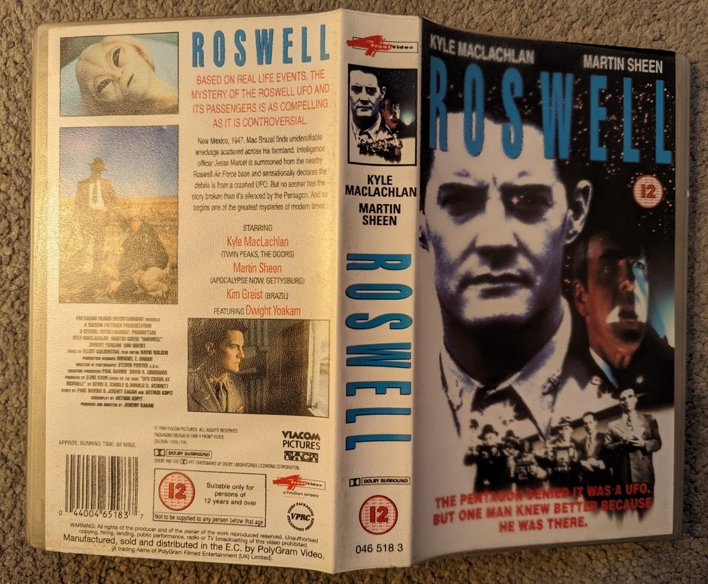 Roswell (1994) VHS Video - Flippin Retro Video Shop