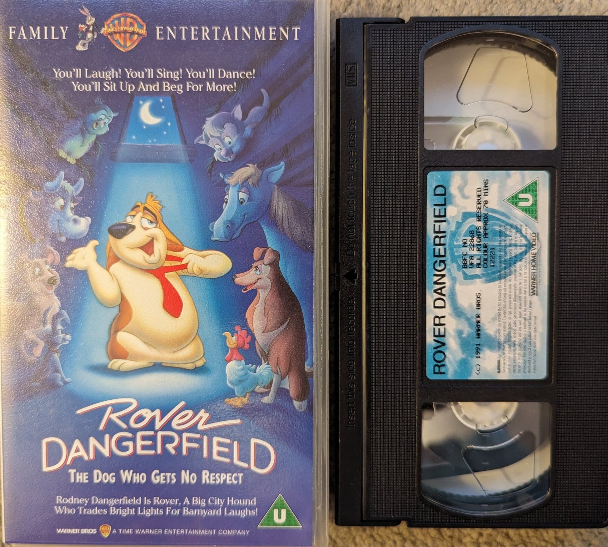 Rover Dangerfield (1991) VHS Video - Flippin Retro Video Shop