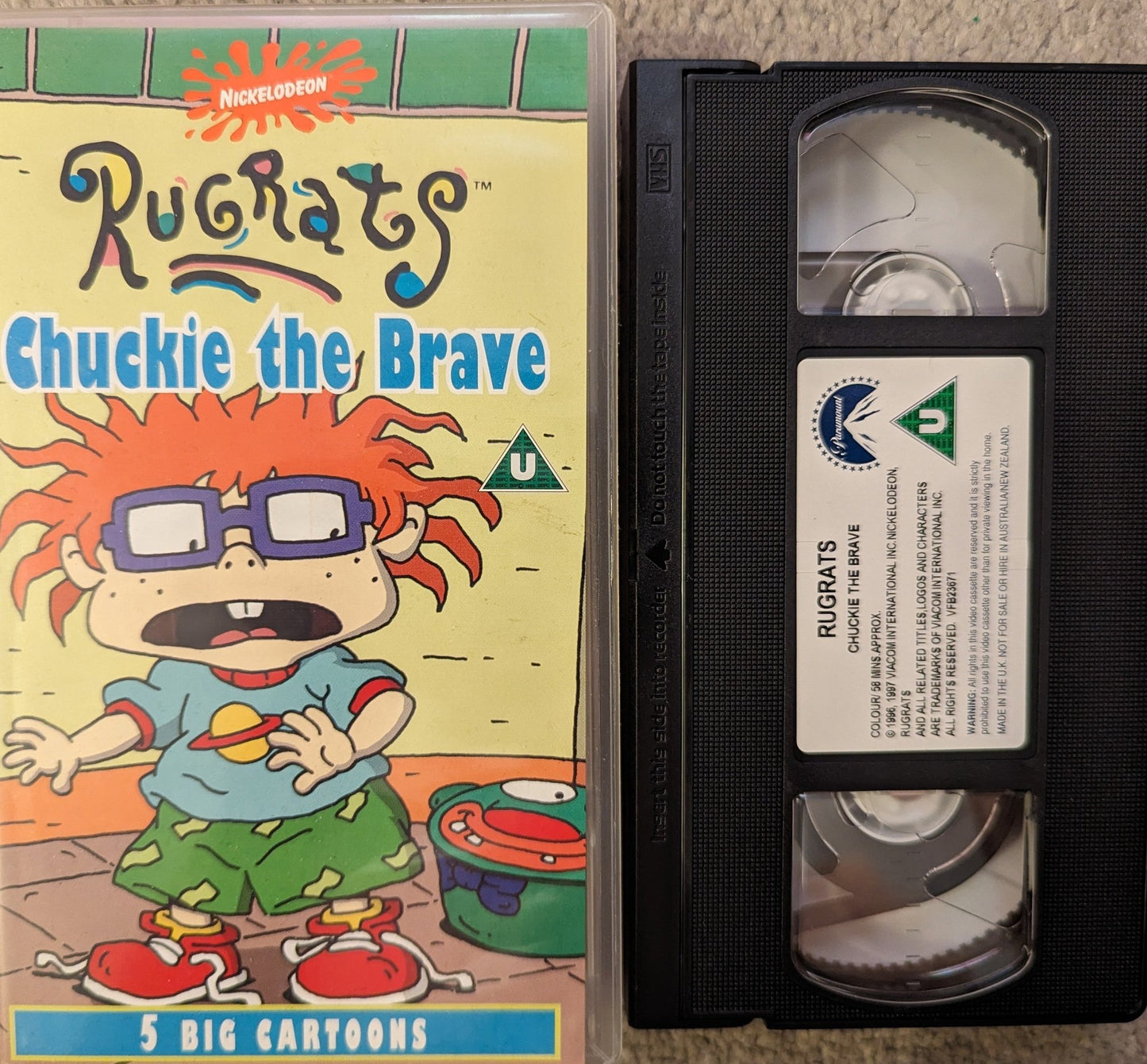 Rugrats Chuckie The Brave VHS Video - Flippin Retro Video Shop