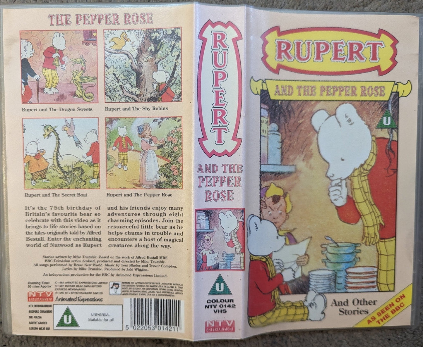 Rupert and the Pepper Rose VHS Video - Flippin Retro Video Shop