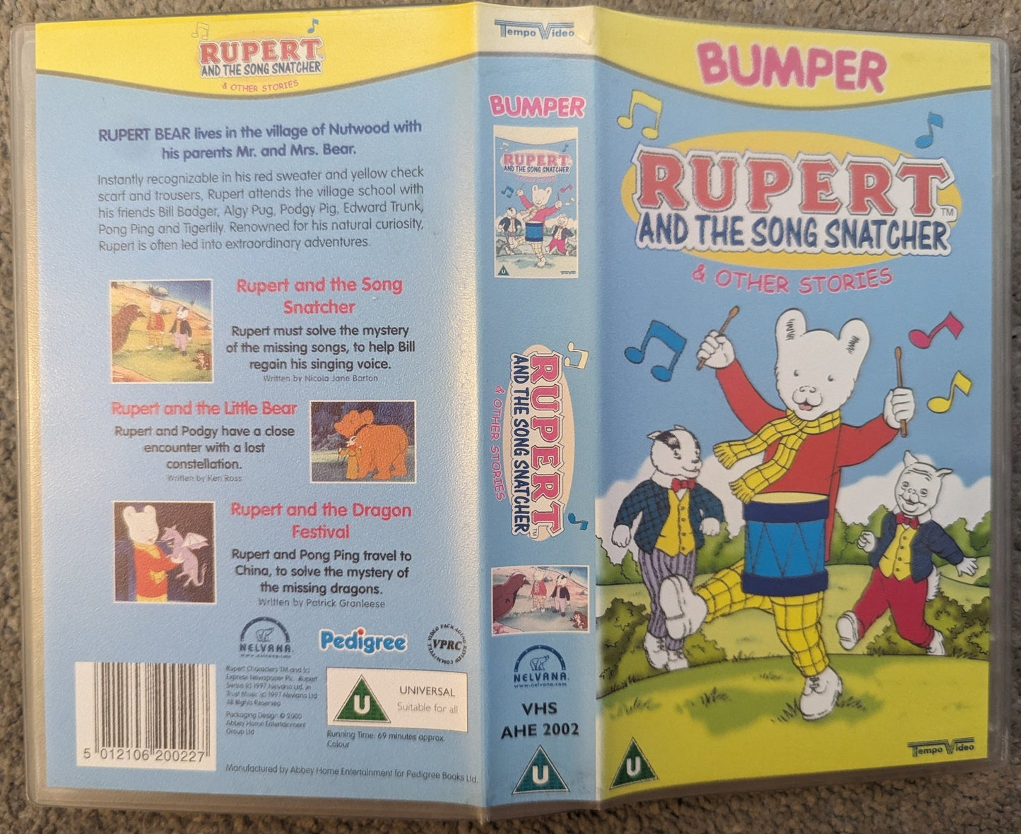 Rupert and the Song Snatcher VHS Video - Flippin Retro Video Shop