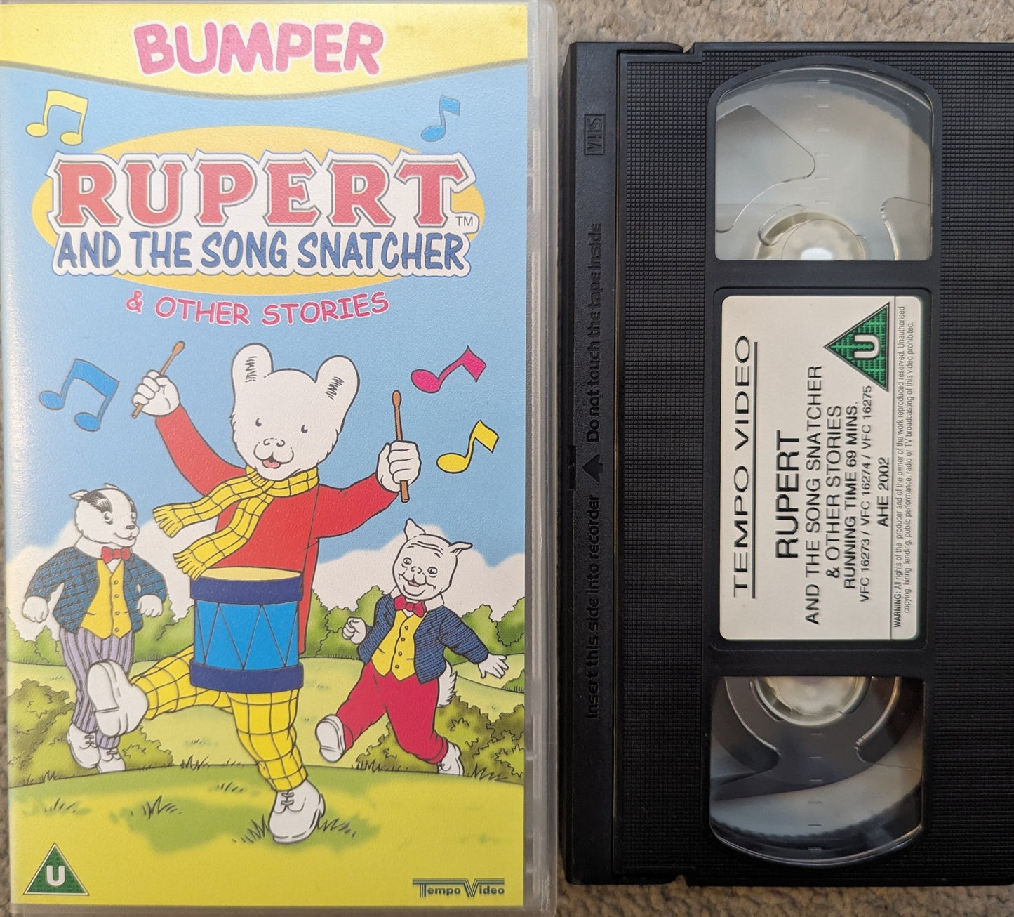 Rupert and the Song Snatcher VHS Video - Flippin Retro Video Shop