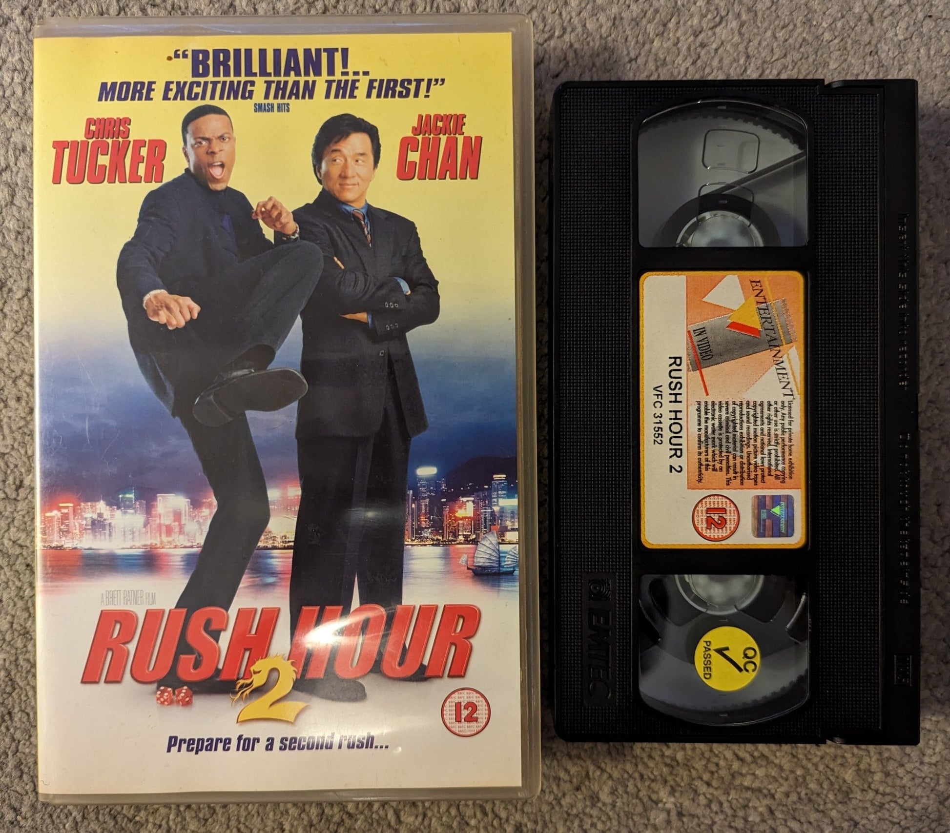 Rush Hour 2 (2001) VHS Video Ex Rental - Flippin Retro Video Shop