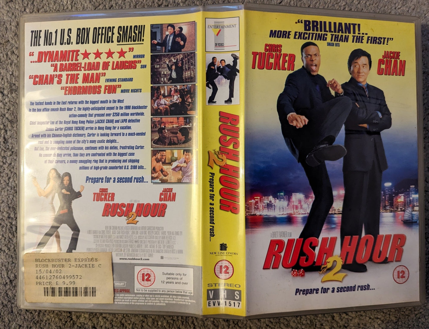 Rush Hour 2 (2001) VHS Video Ex Rental - Flippin Retro Video Shop