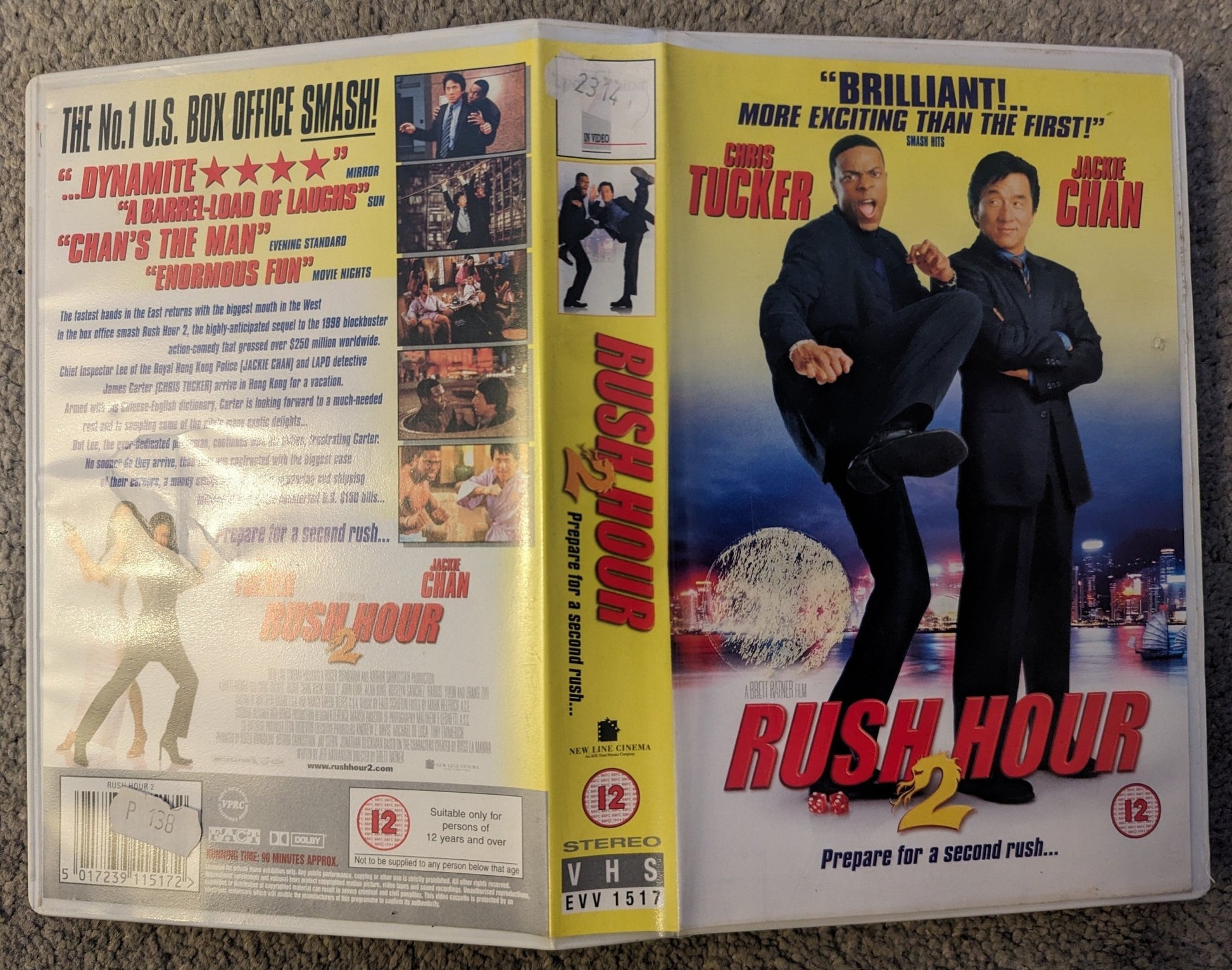 Rush Hours 2 (2001) VHS Video Ex Rental - Flippin Retro Video Shop