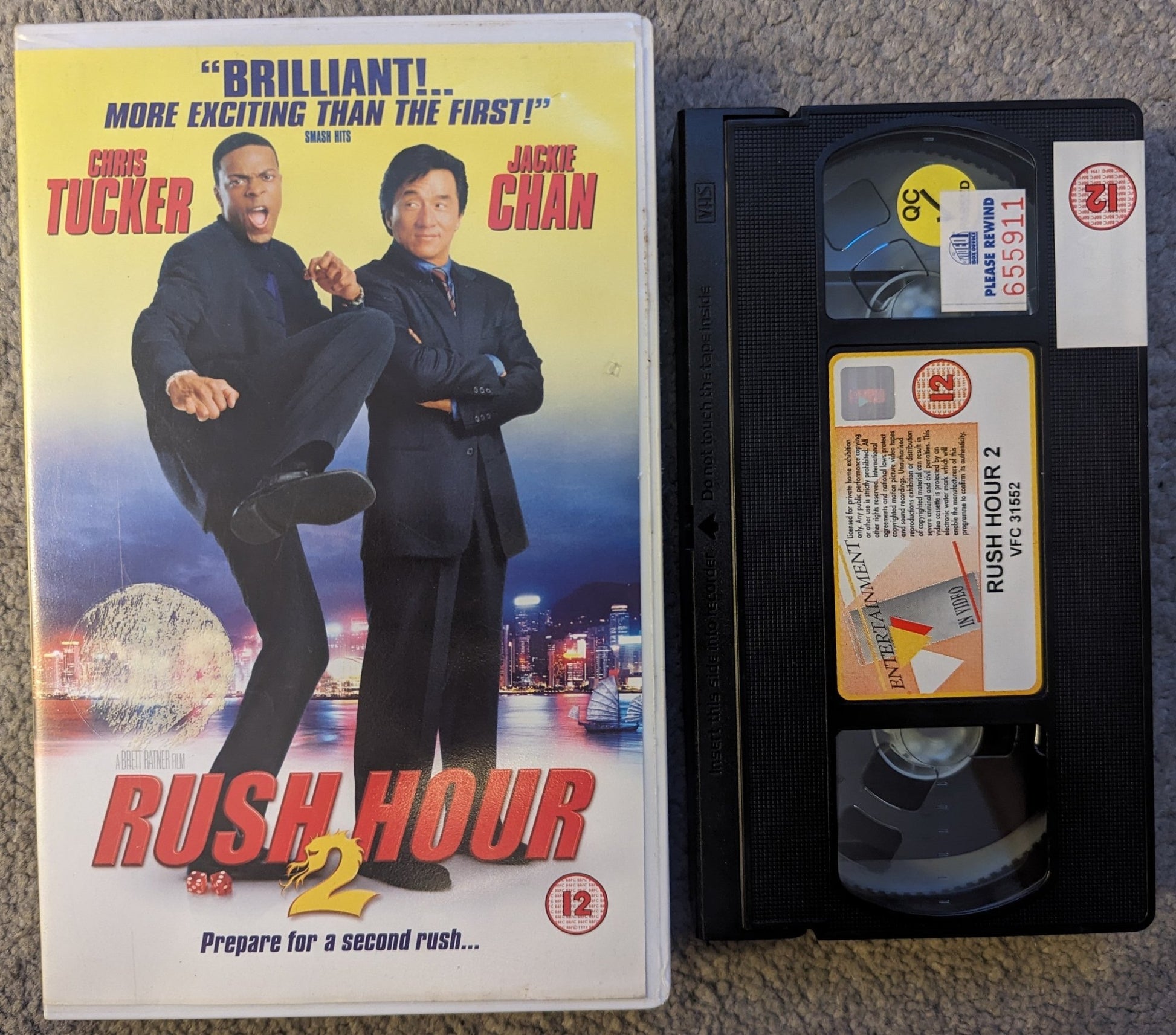 Rush Hours 2 (2001) VHS Video Ex Rental - Flippin Retro Video Shop