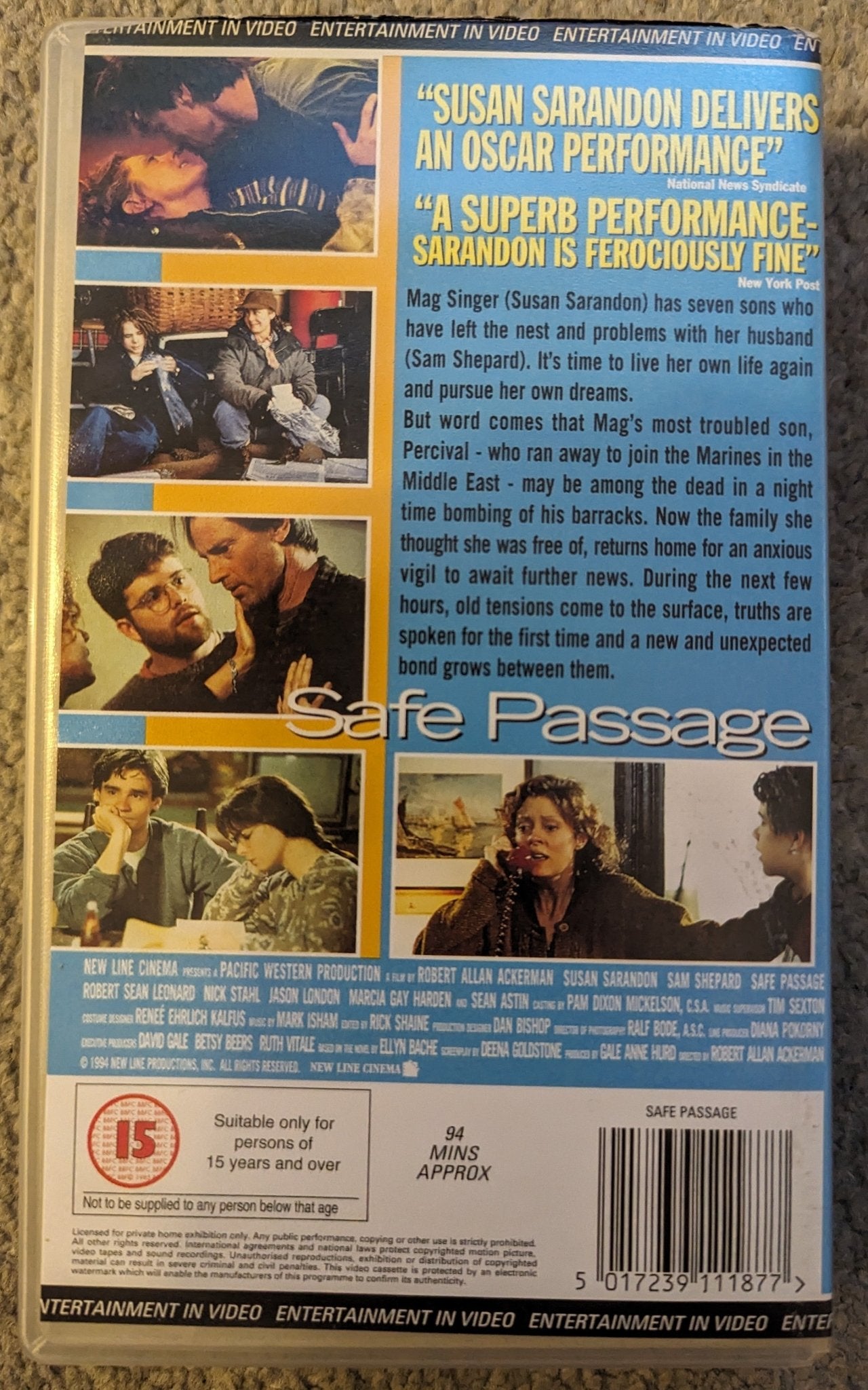 Safe Passage (1994) VHS Video - Flippin Retro Video Shop