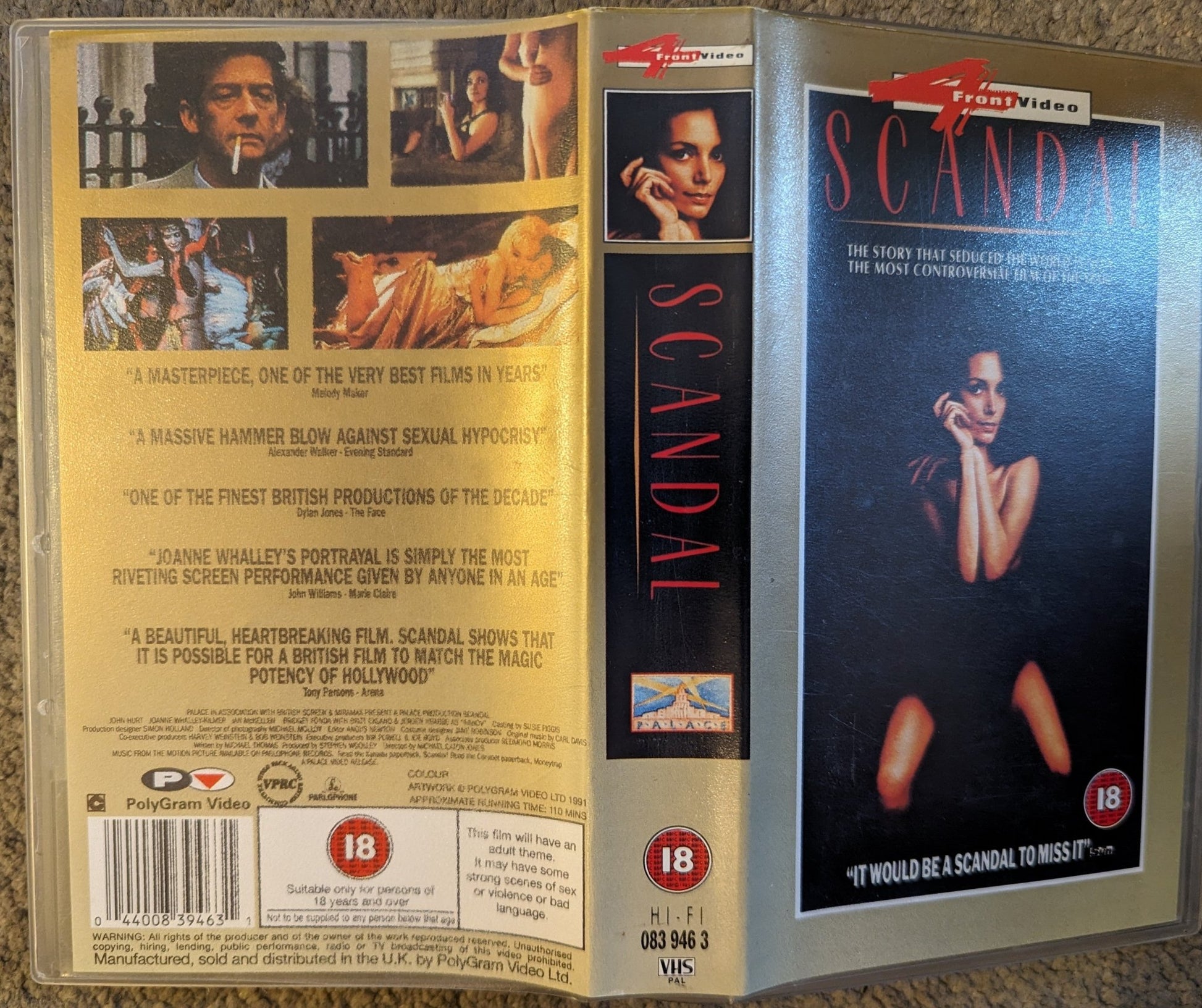 Scandal (1989) VHS Video - Flippin Retro Video Shop