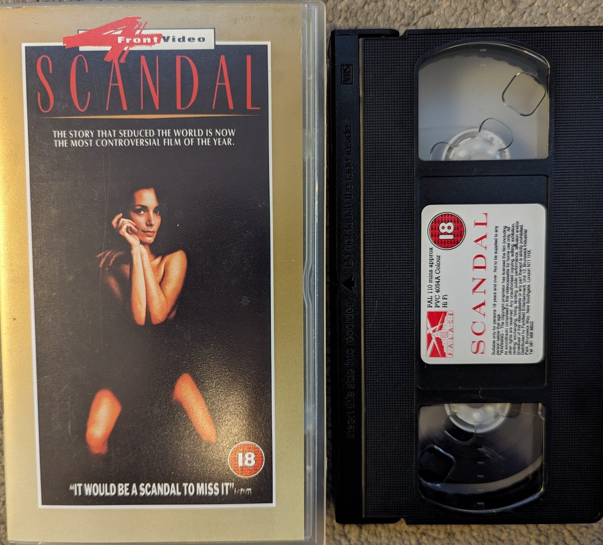 Scandal (1989) VHS Video - Flippin Retro Video Shop