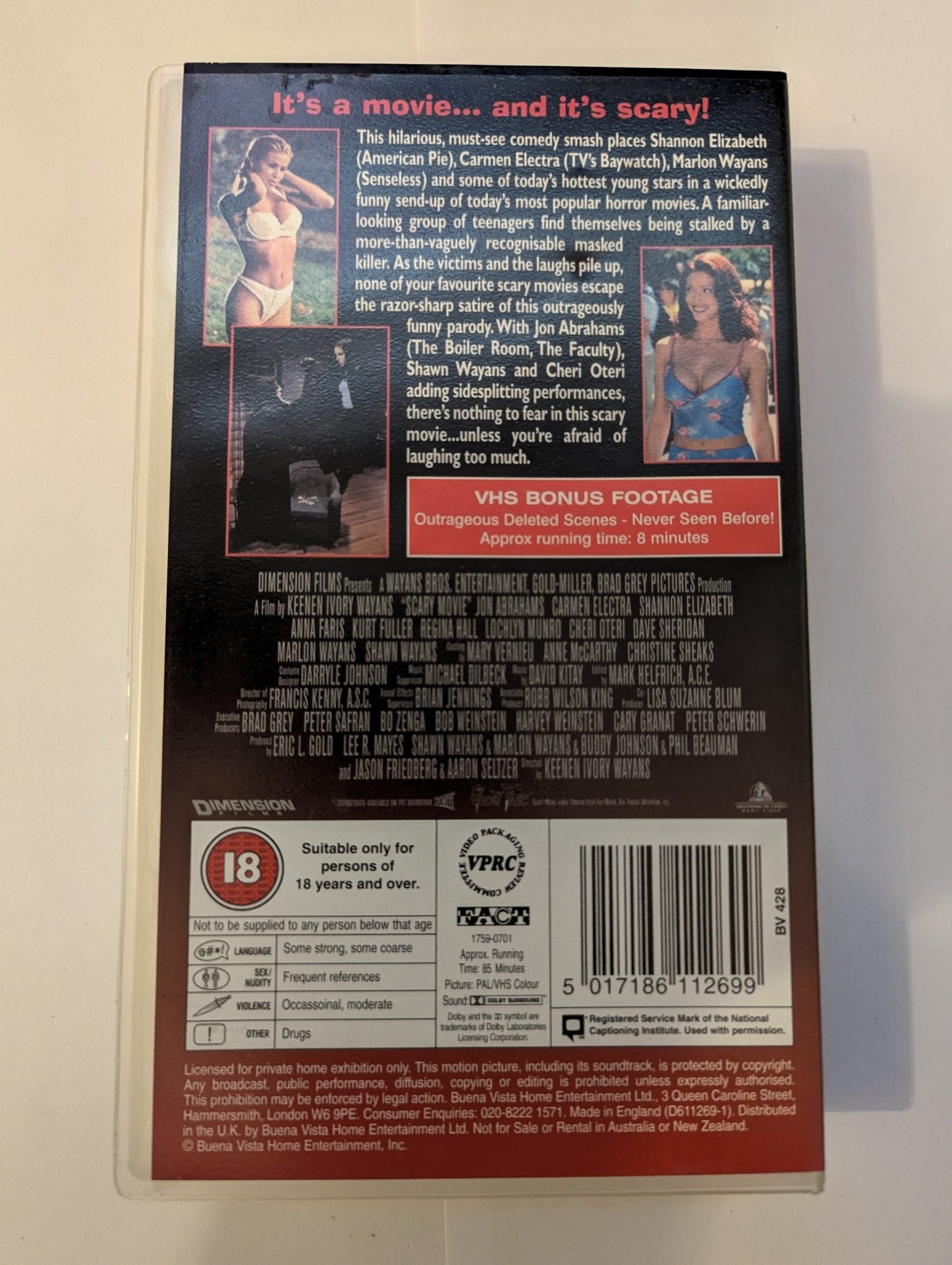 Scary Movie (2001) VHS Video alt - Flippin Retro Video Shop