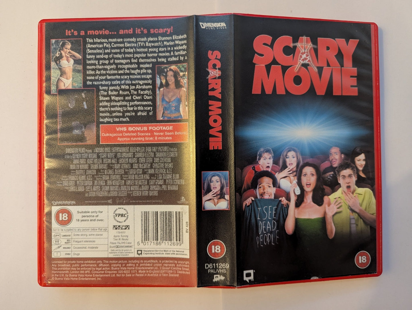 Scary Movie (2001) VHS Video Red Case - Flippin Retro