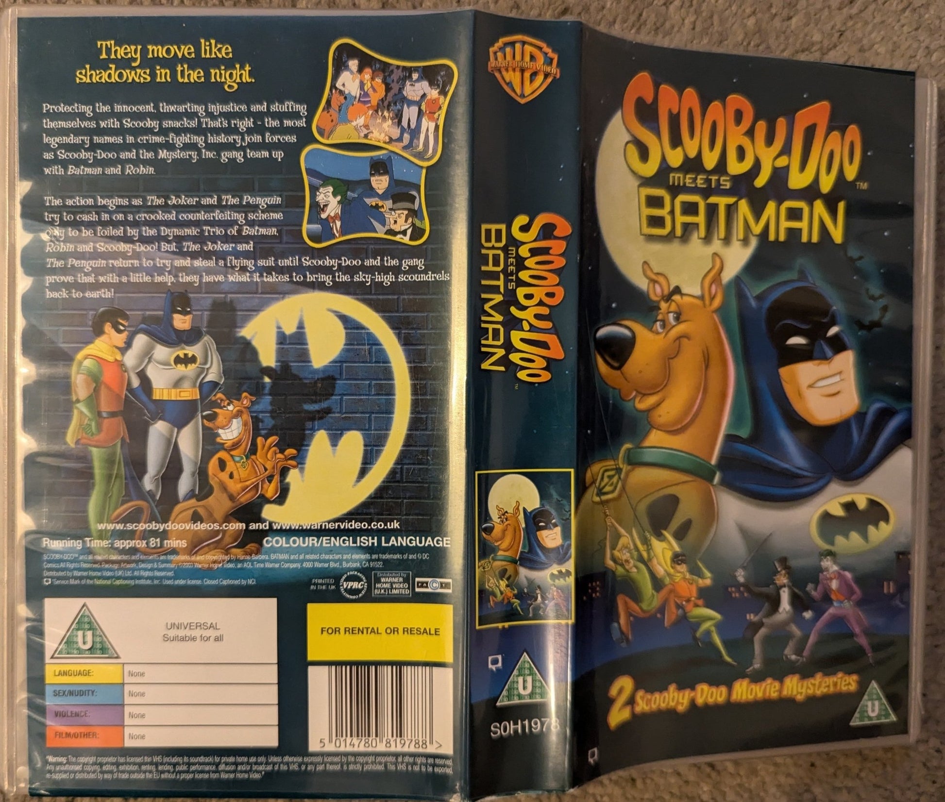 Scooby Doo Meets Batman (2004) VHS Video - Flippin Retro Video Shop