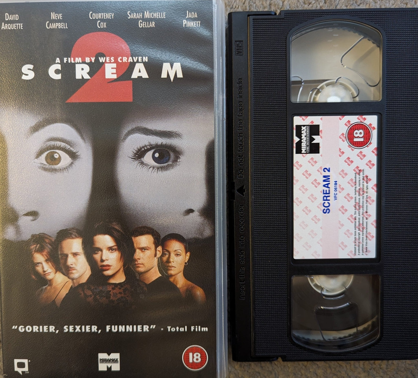 Scream 2 (1997) VHS Video - Flippin Retro Video Shop