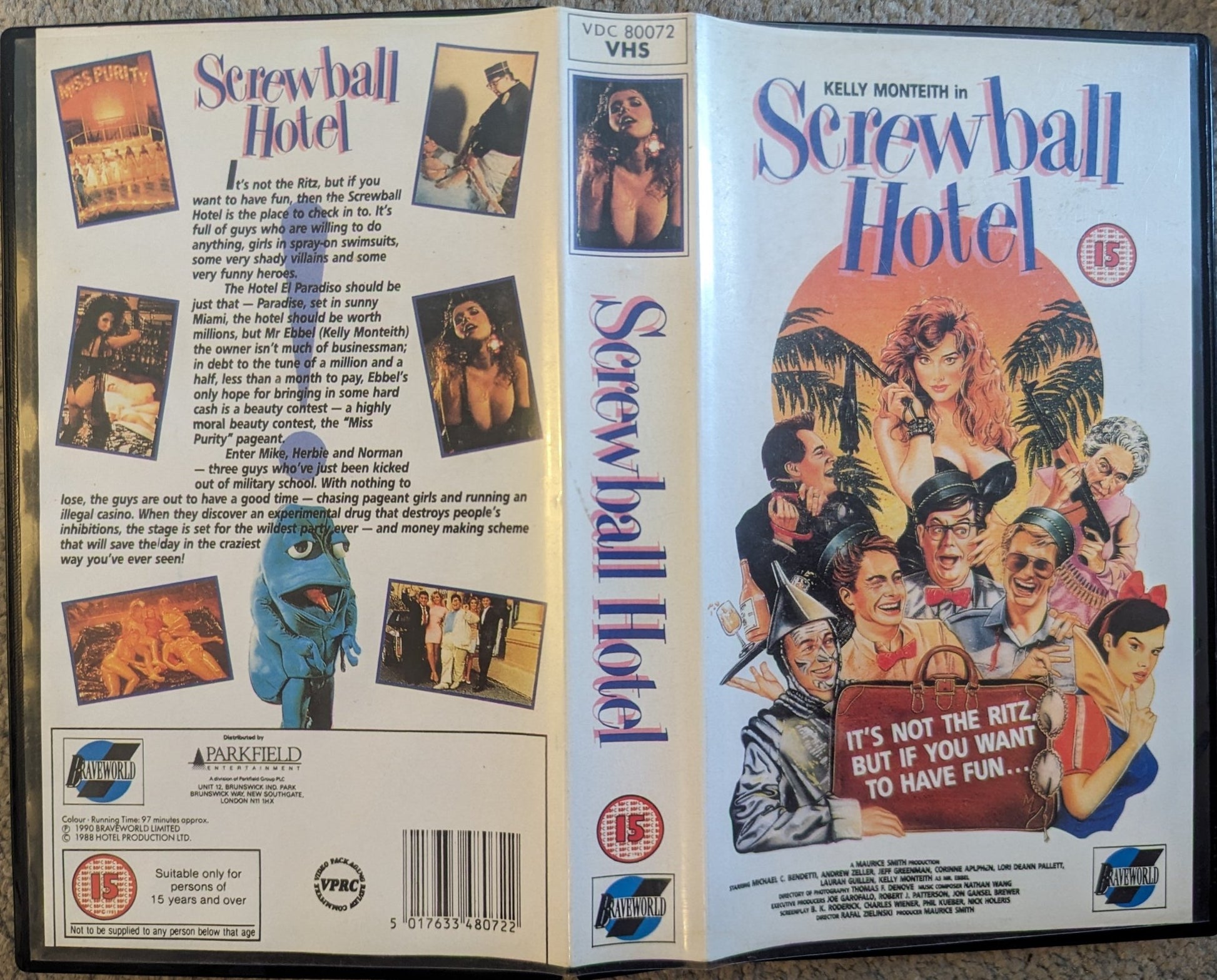 Screwball Hotel (1985) VHS Video - Flippin Retro Video Shop