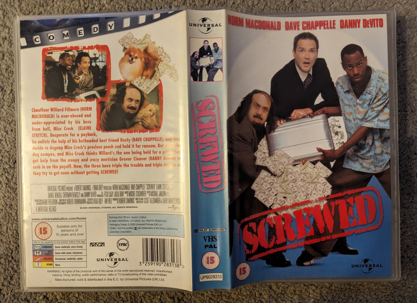 Screwed (2000) VHS Video Ex Rental - Flippin Retro Video Shop