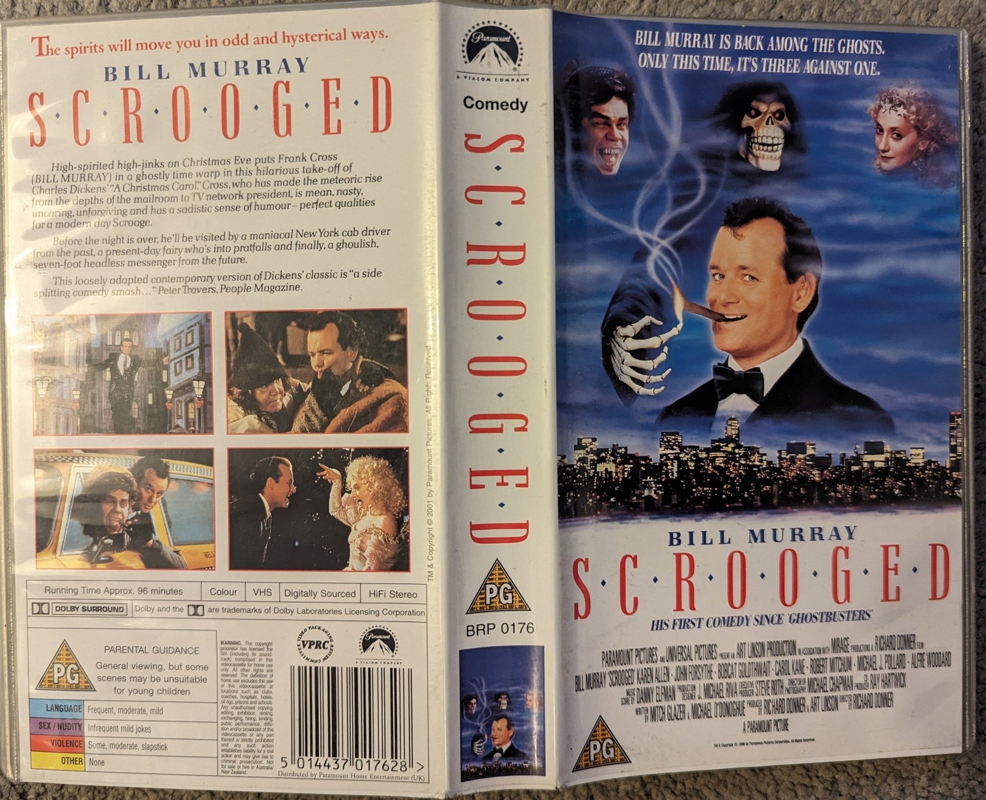 Scrooged (1988) VHS Video *Sealed* - Flippin Retro Video Shop