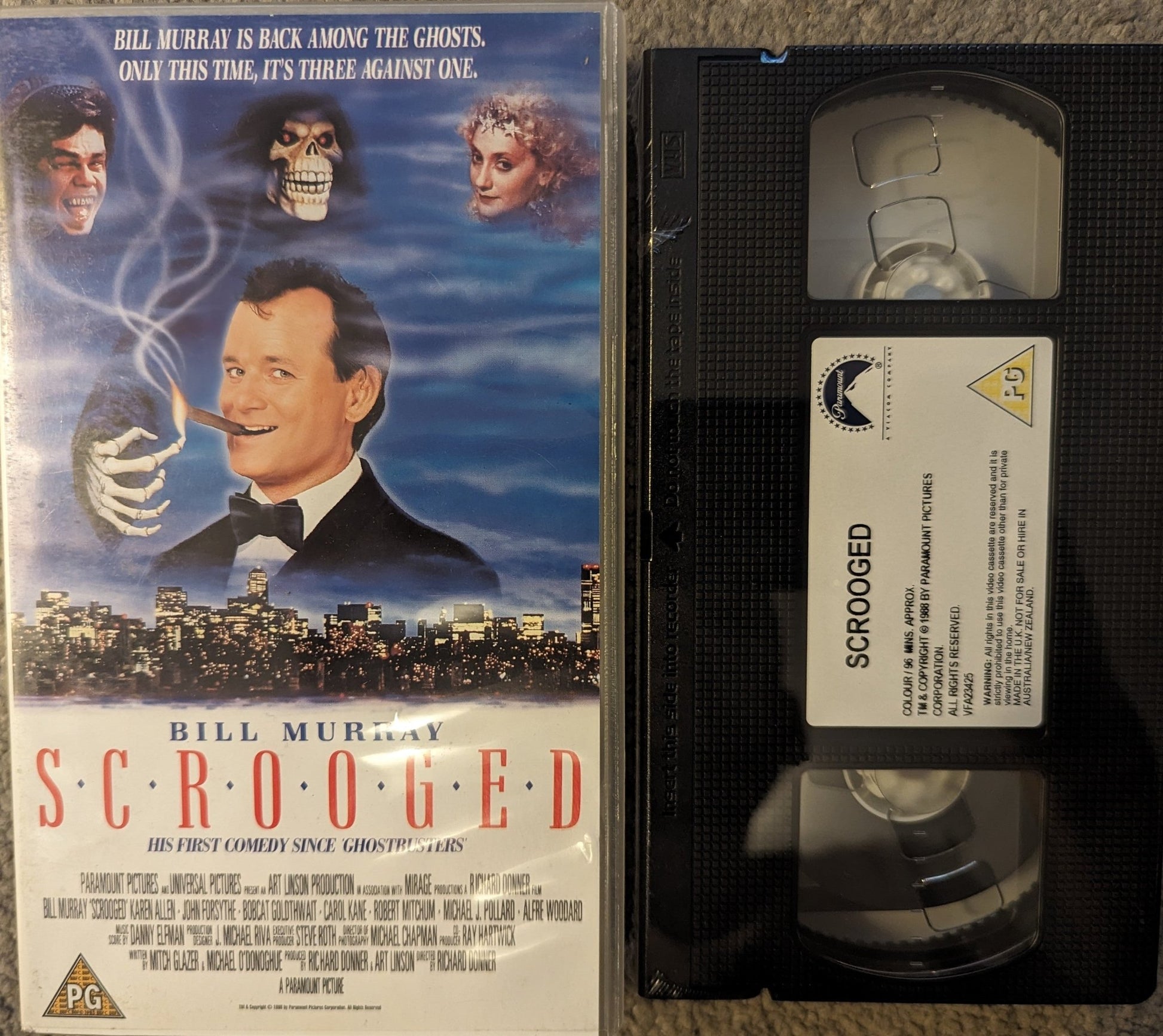 Scrooged (1988) VHS Video *Sealed* - Flippin Retro Video Shop