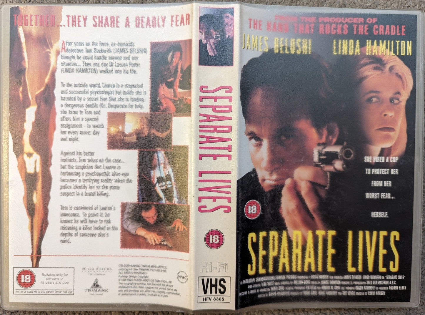 Separate Lives (1995) VHS Video Ex Rental - Flippin Retro Video Shop