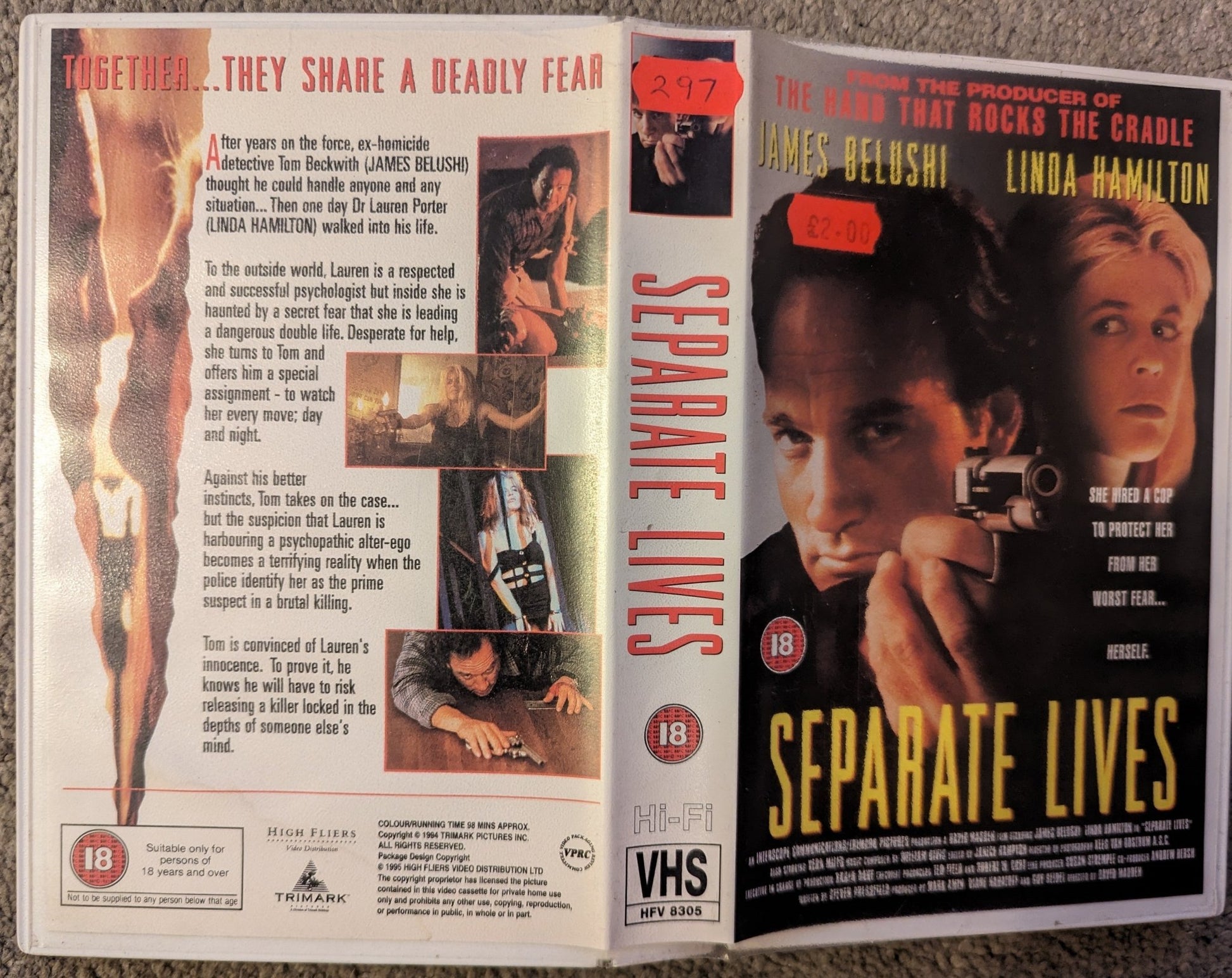 Separate Lives (1995) VHS Video Ex Rental - Flippin Retro Video Shop