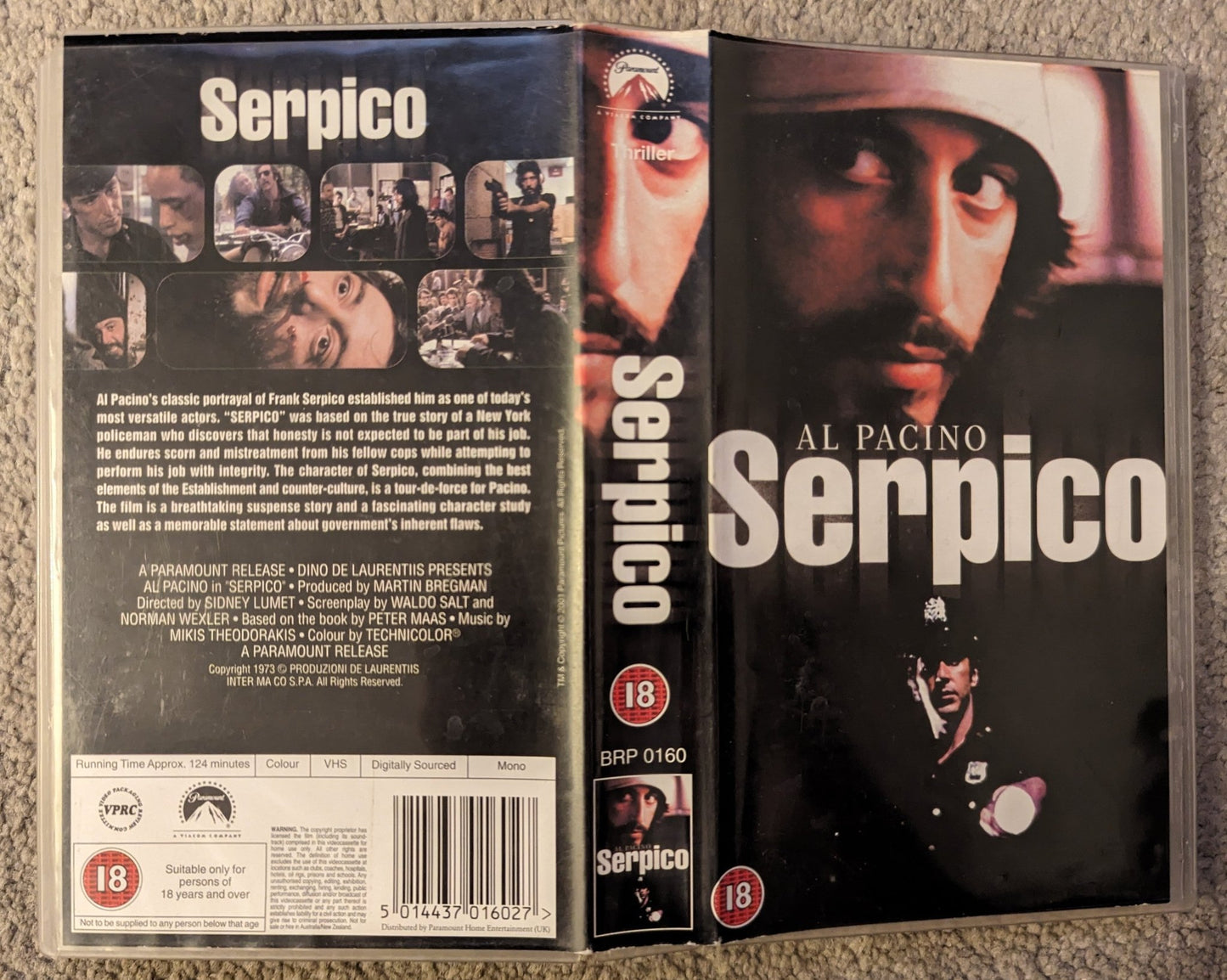 Serpico (1973) VHS Video - Flippin Retro Video Shop