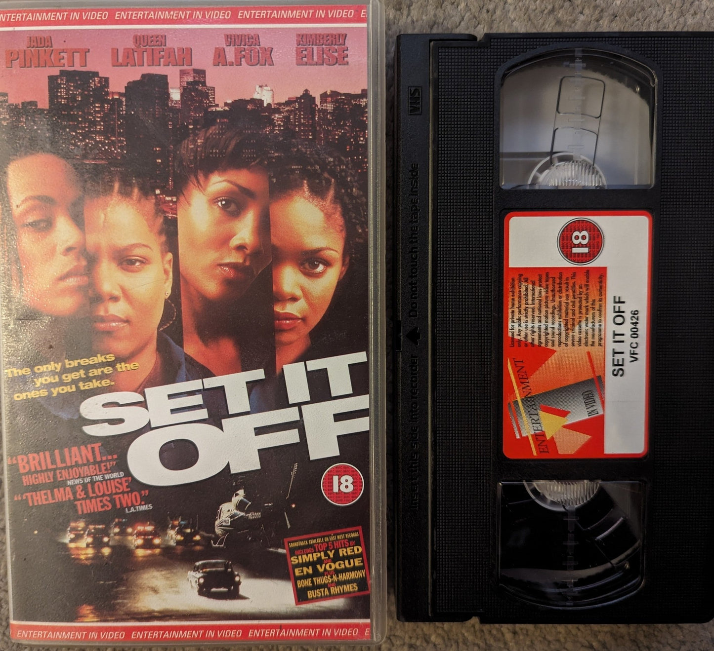 Set It Off (1996) VHS Video - Flippin Retro Video Shop