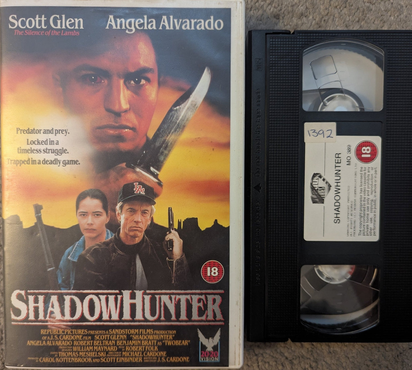 Shadow Hunter (1993) VHS Video Ex Rental - Flippin Retro Video Shop