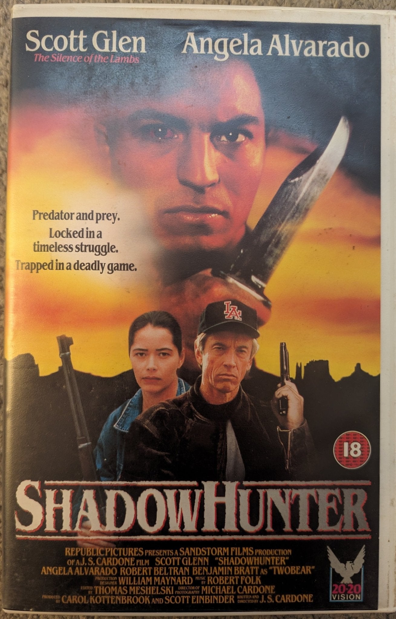 Shadow Hunter (1993) VHS Video Ex Rental - Flippin Retro Video Shop